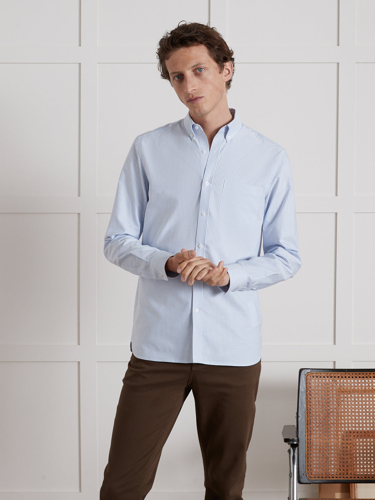 Classic Fit Herren-Oxfordhemd - Bio-Baumwolle