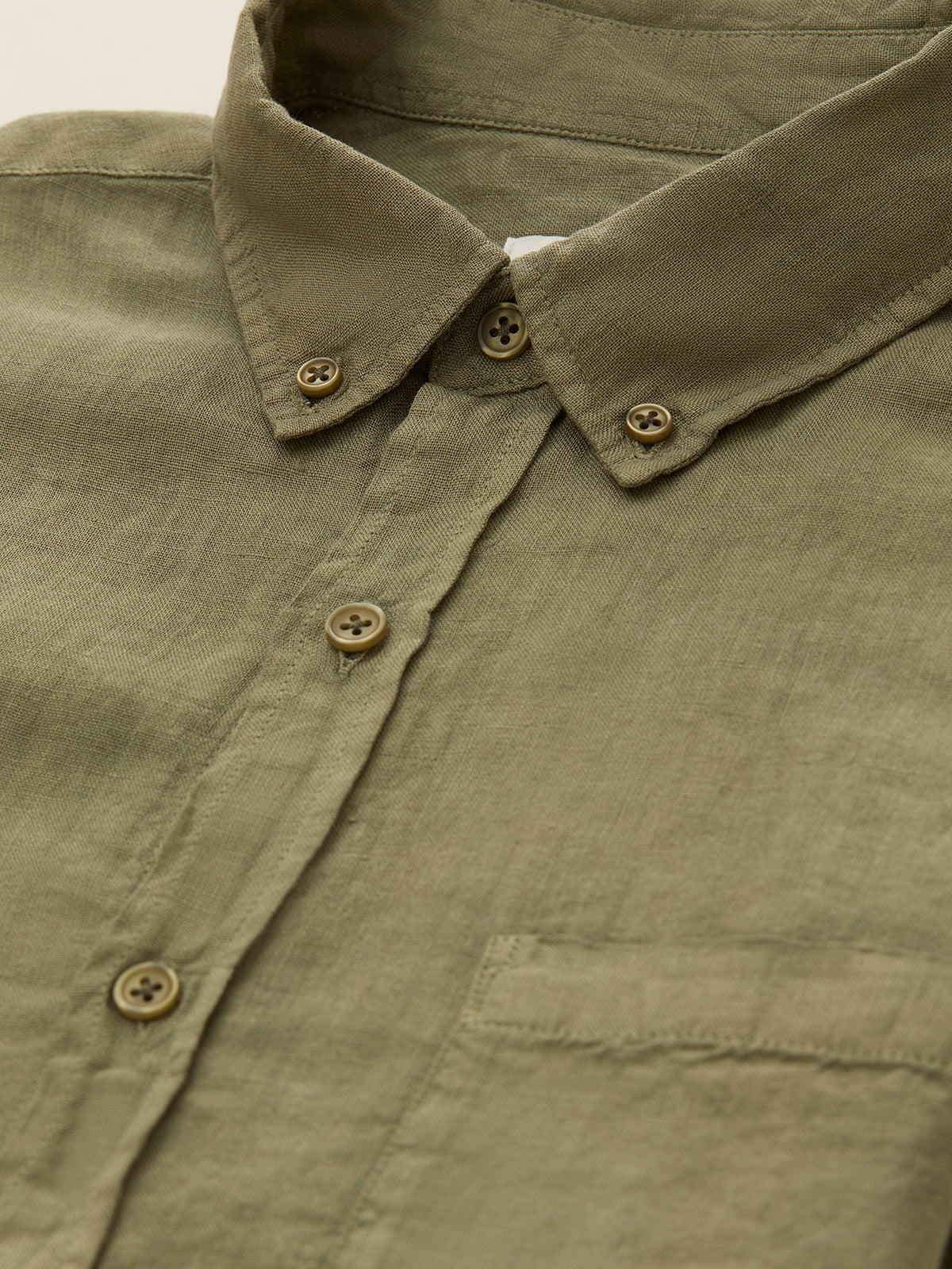 Chemise Regular Fit lin uni homme