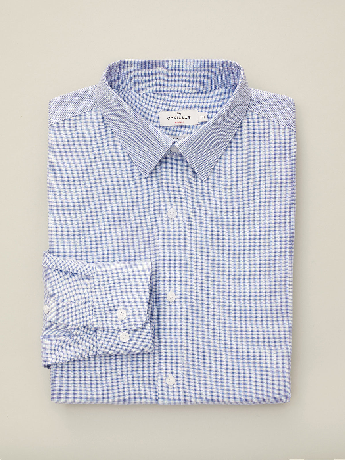 Chemise micro-motifs regular fit homme non iron
