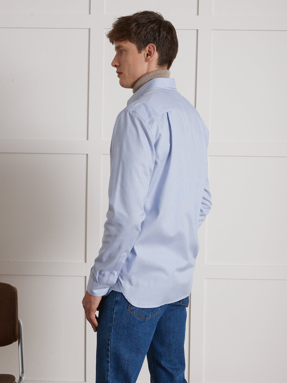 Chemise micro-motifs regular fit homme non iron