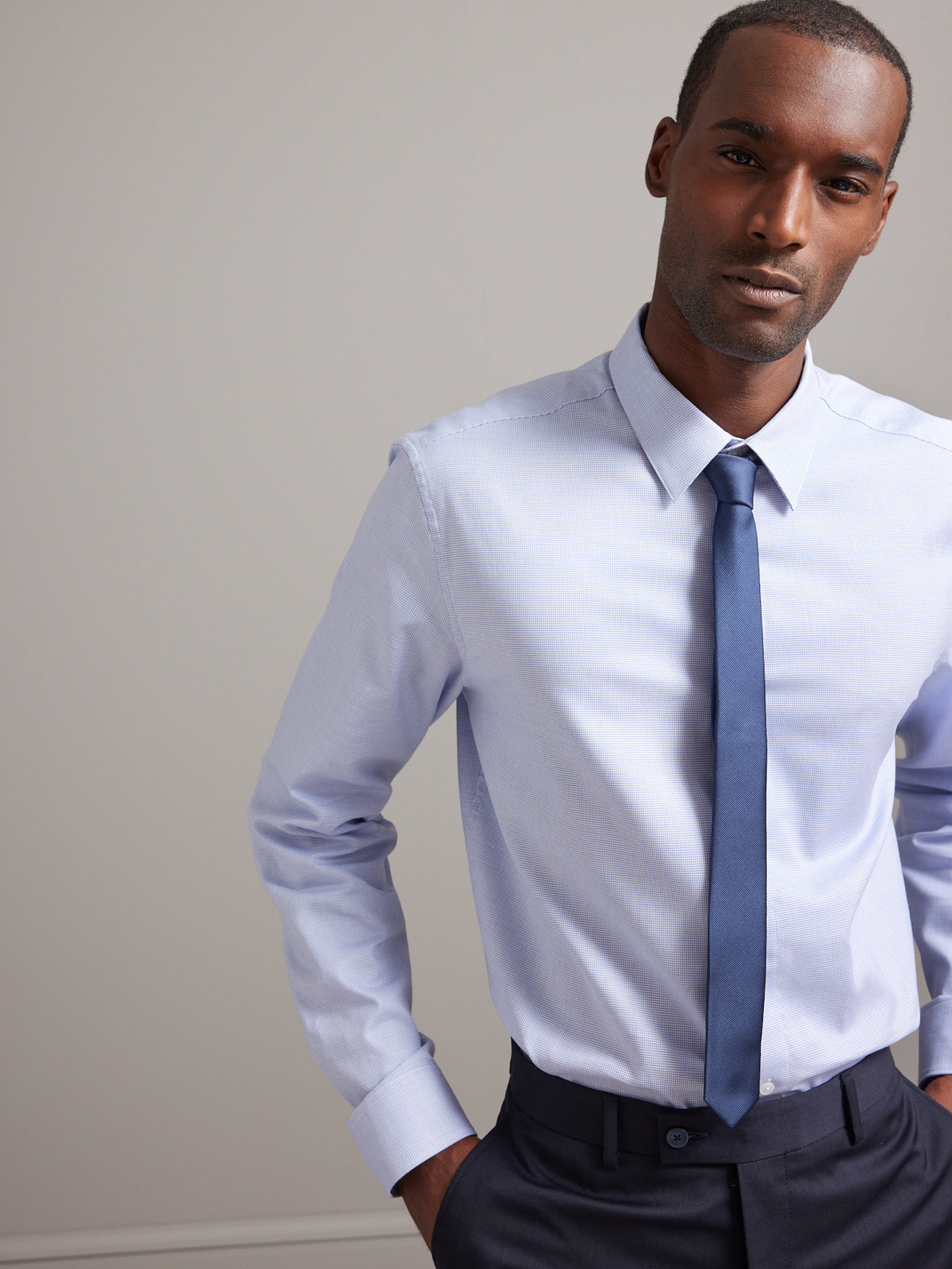 Chemise micro-motifs regular fit homme non iron