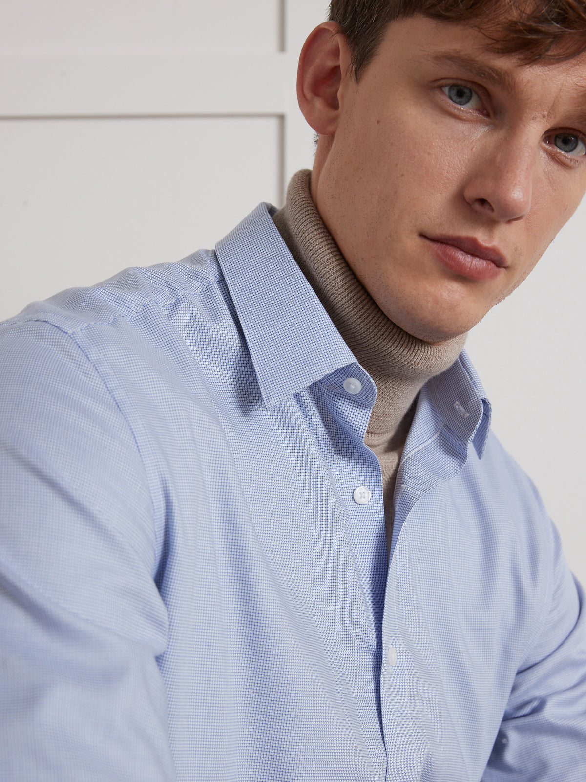 Chemise micro-motifs regular fit homme non iron