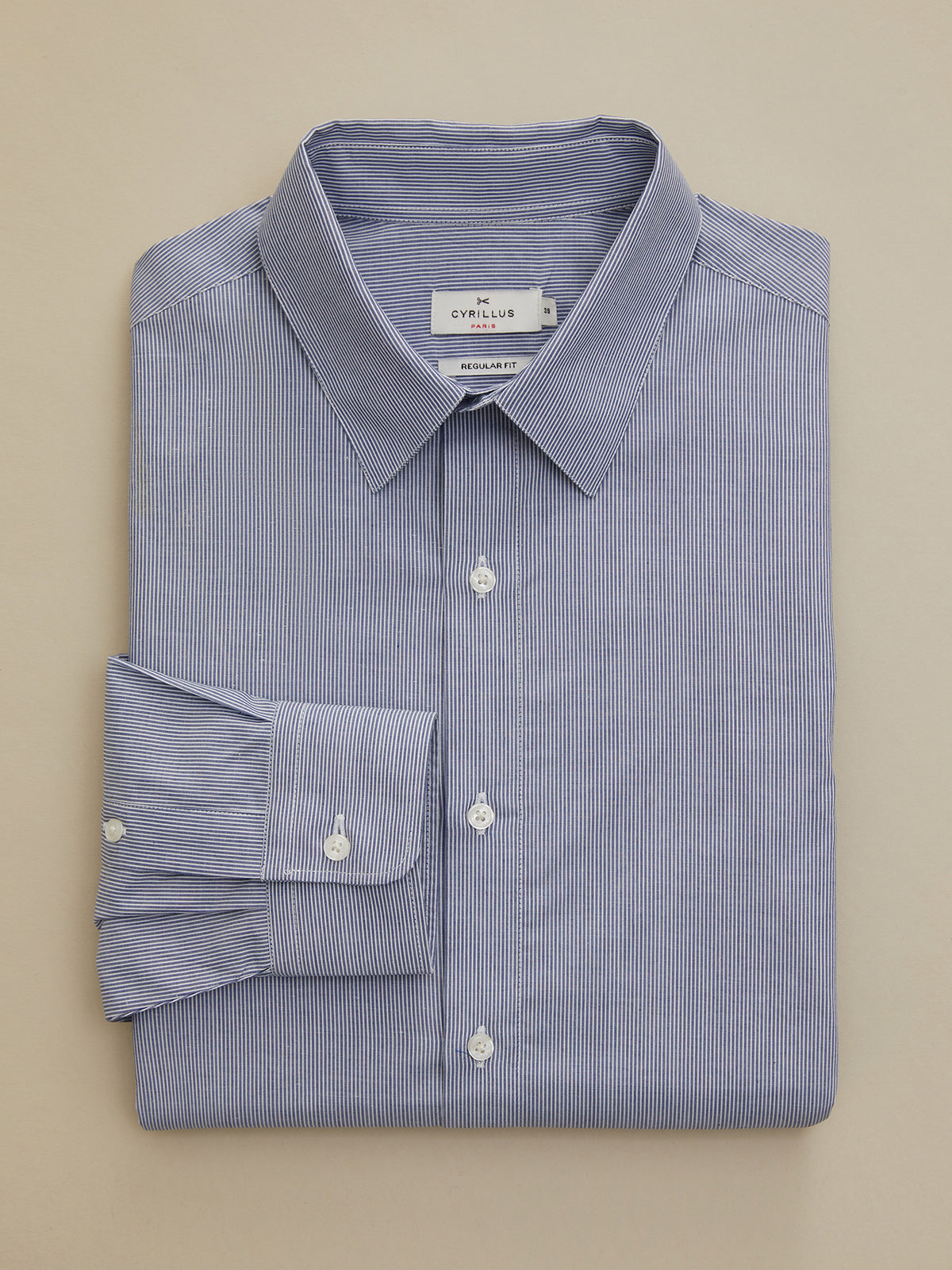 Chemise rayée regular fit homme non iron