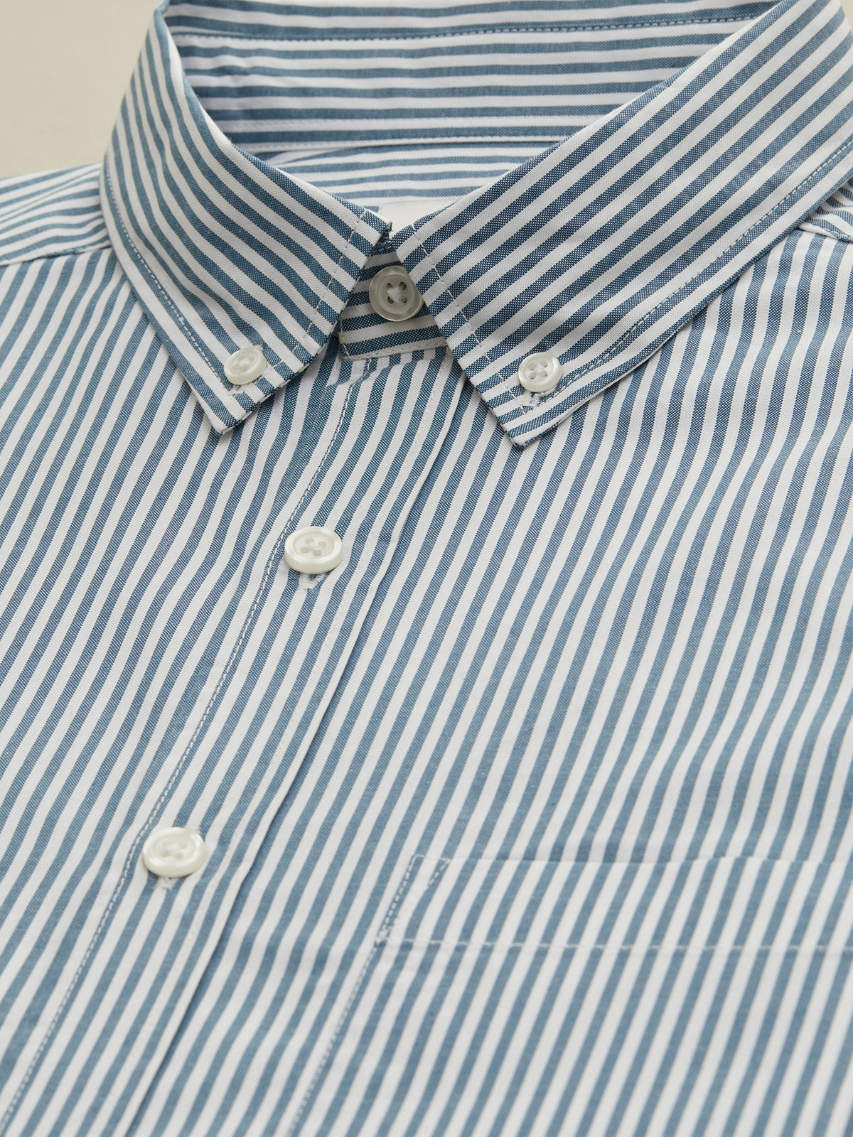 Chemise rayée Regular Fit homme - coton biologique