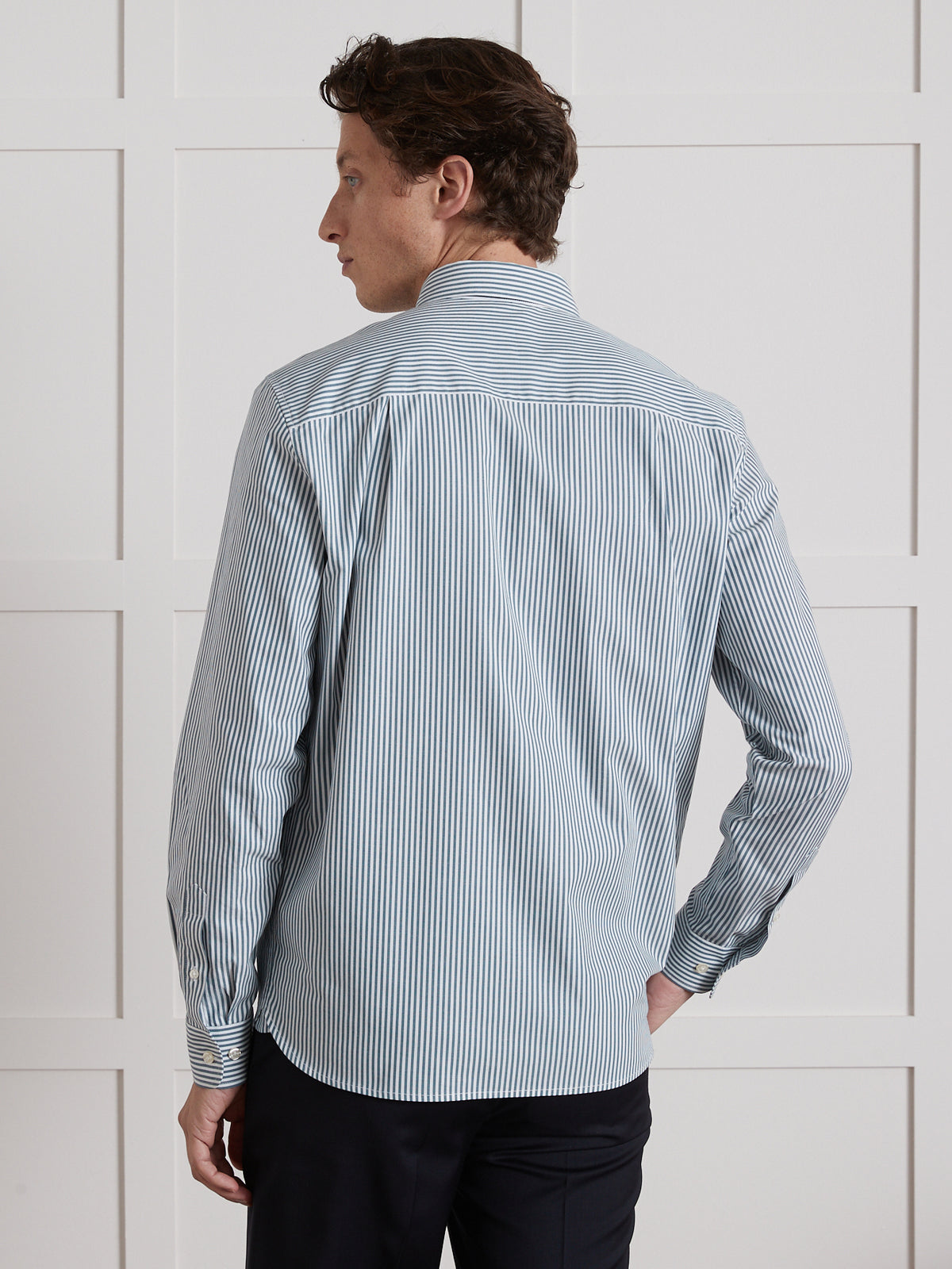 Chemise rayée Regular Fit homme - coton biologique