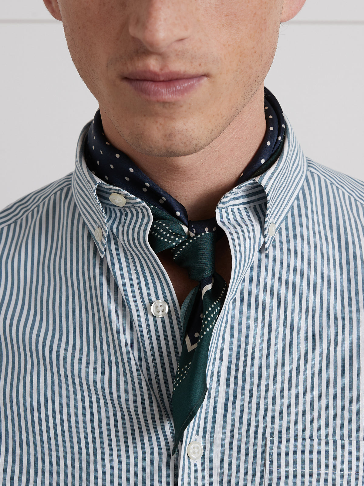 Chemise rayée Regular Fit homme - coton biologique