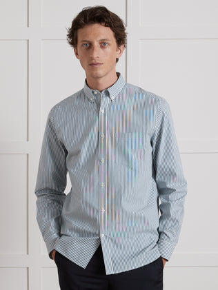 Chemise rayée Regular Fit homme - coton biologique