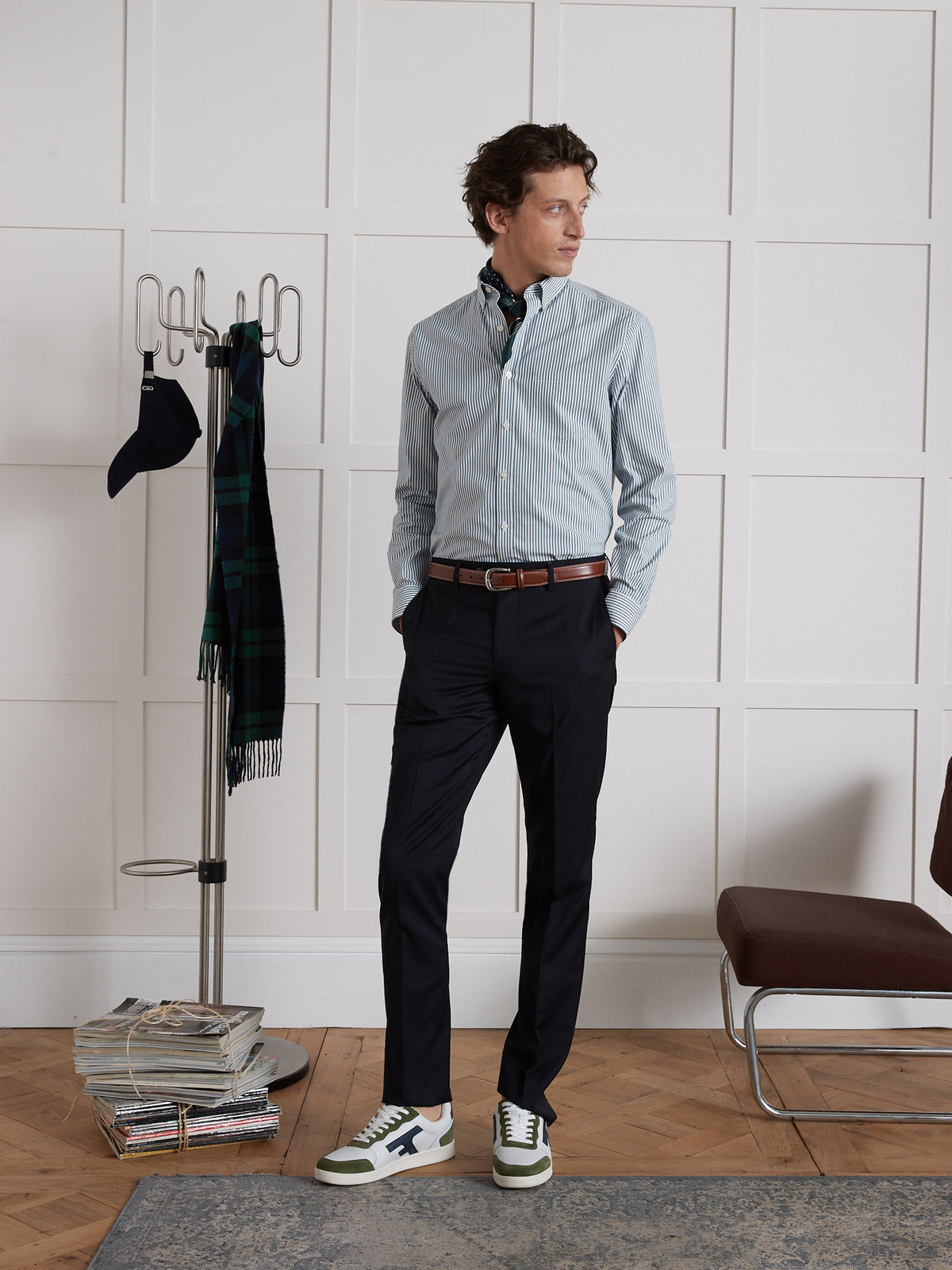 Chemise rayée Regular Fit homme - coton biologique
