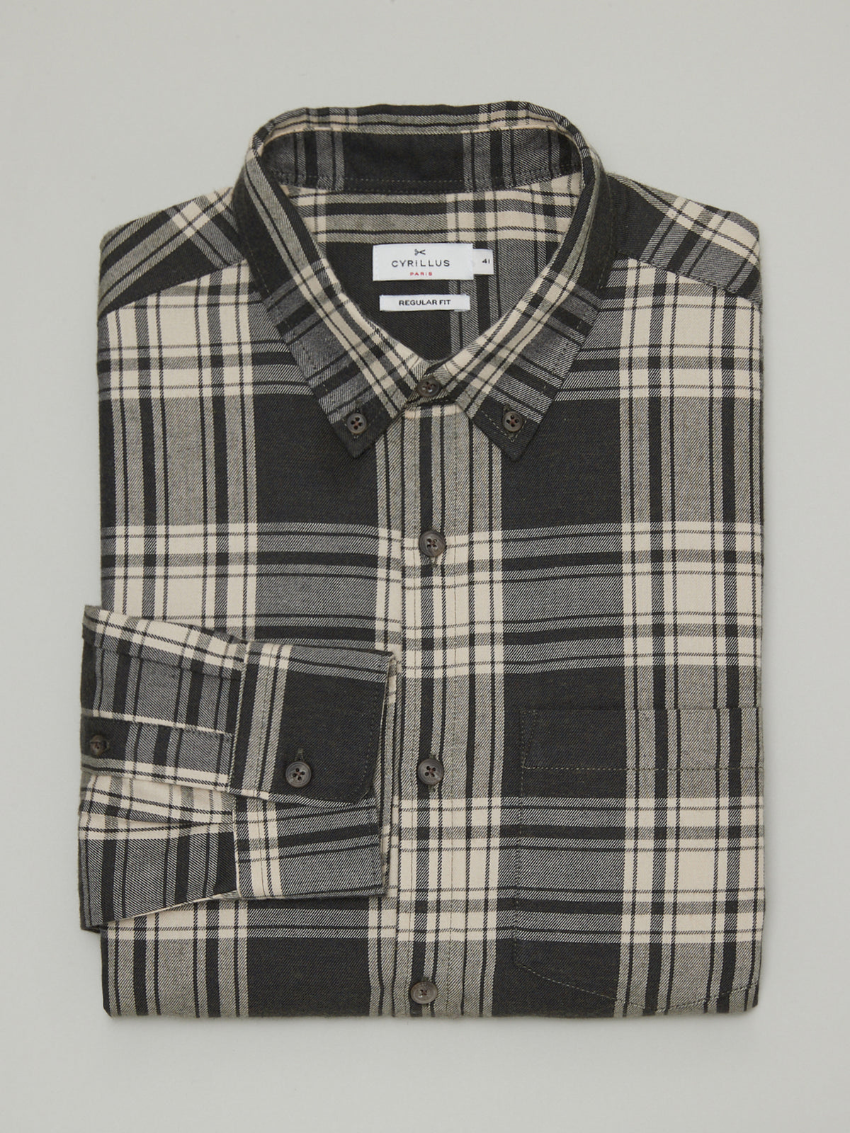 Chemise carreaux regular fit homme - coton biologique