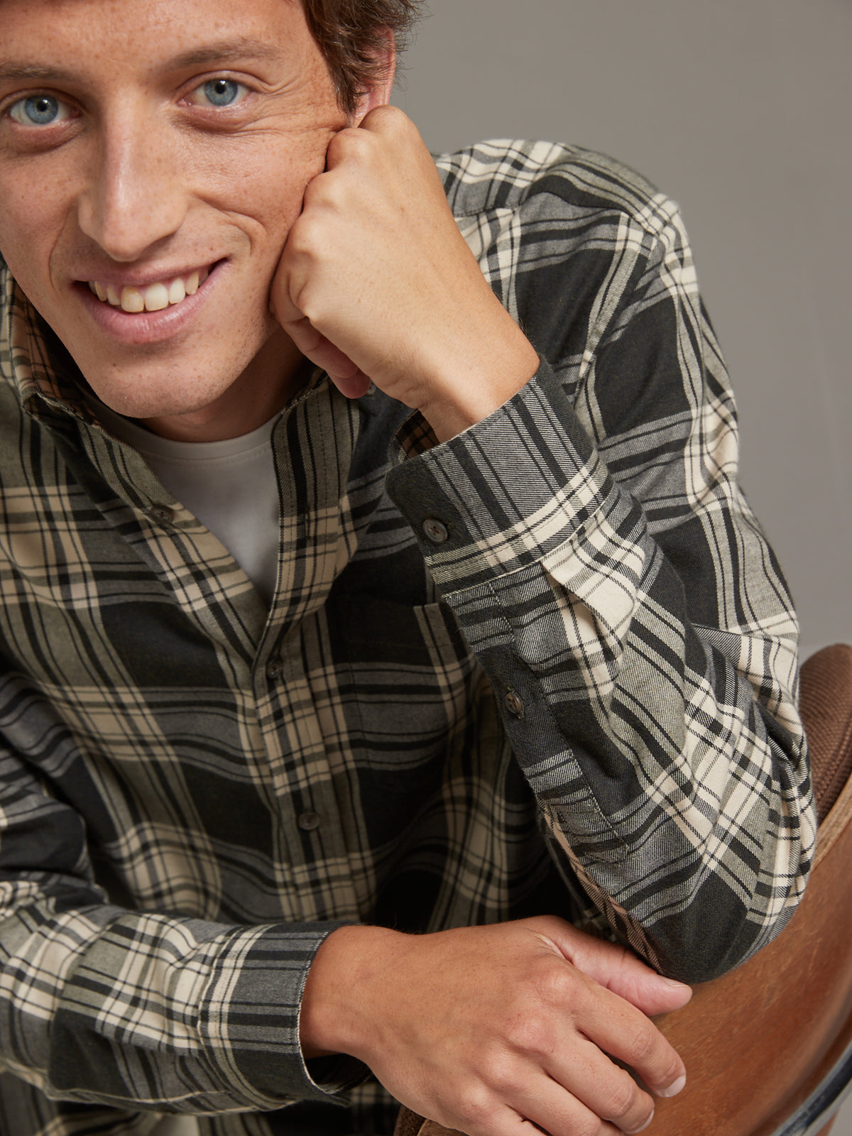 Chemise carreaux regular fit homme - coton biologique
