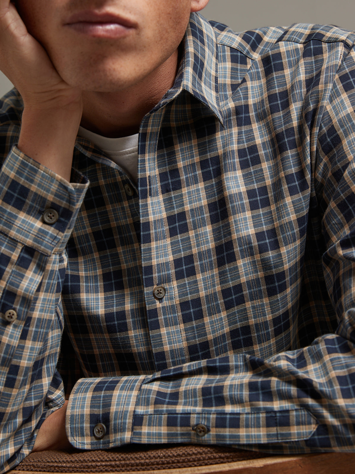 Chemise carreaux regular fit homme - coton biologique