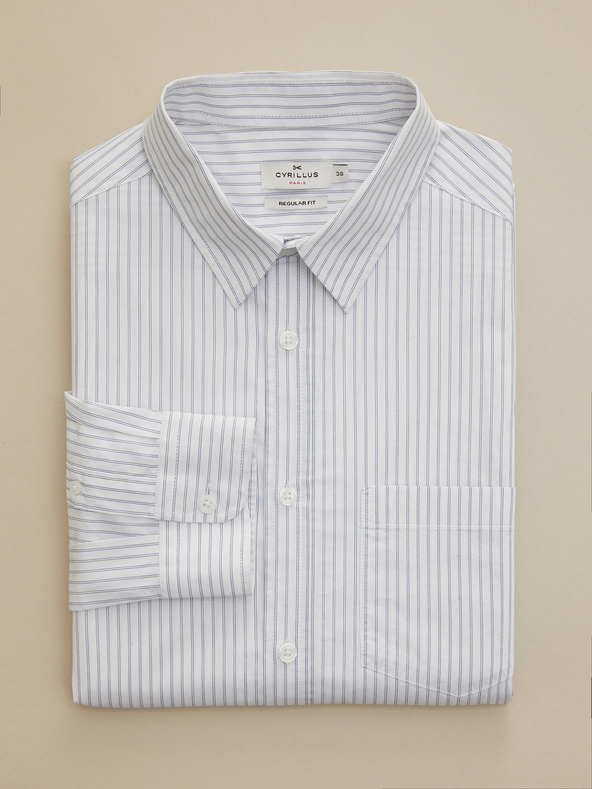Chemise fines rayures Regular Fit homme