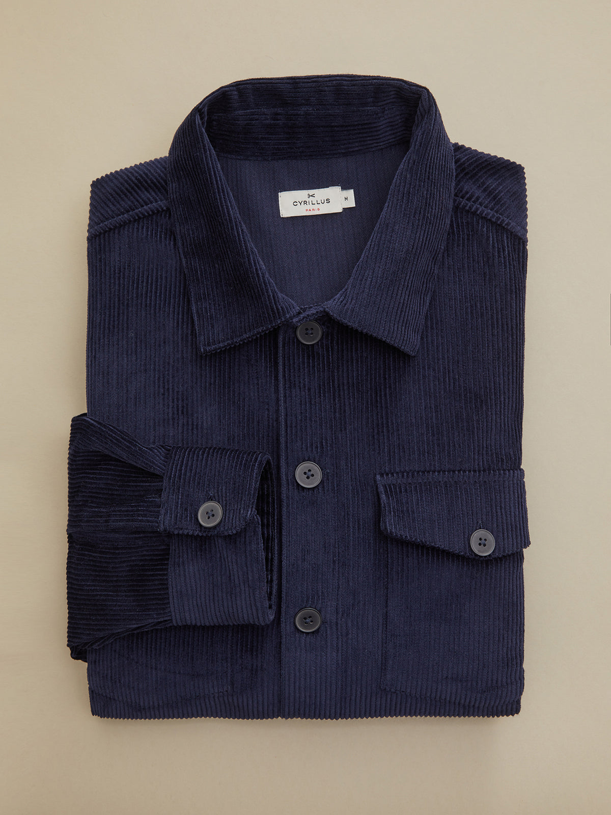 Surchemise velours côtelé homme