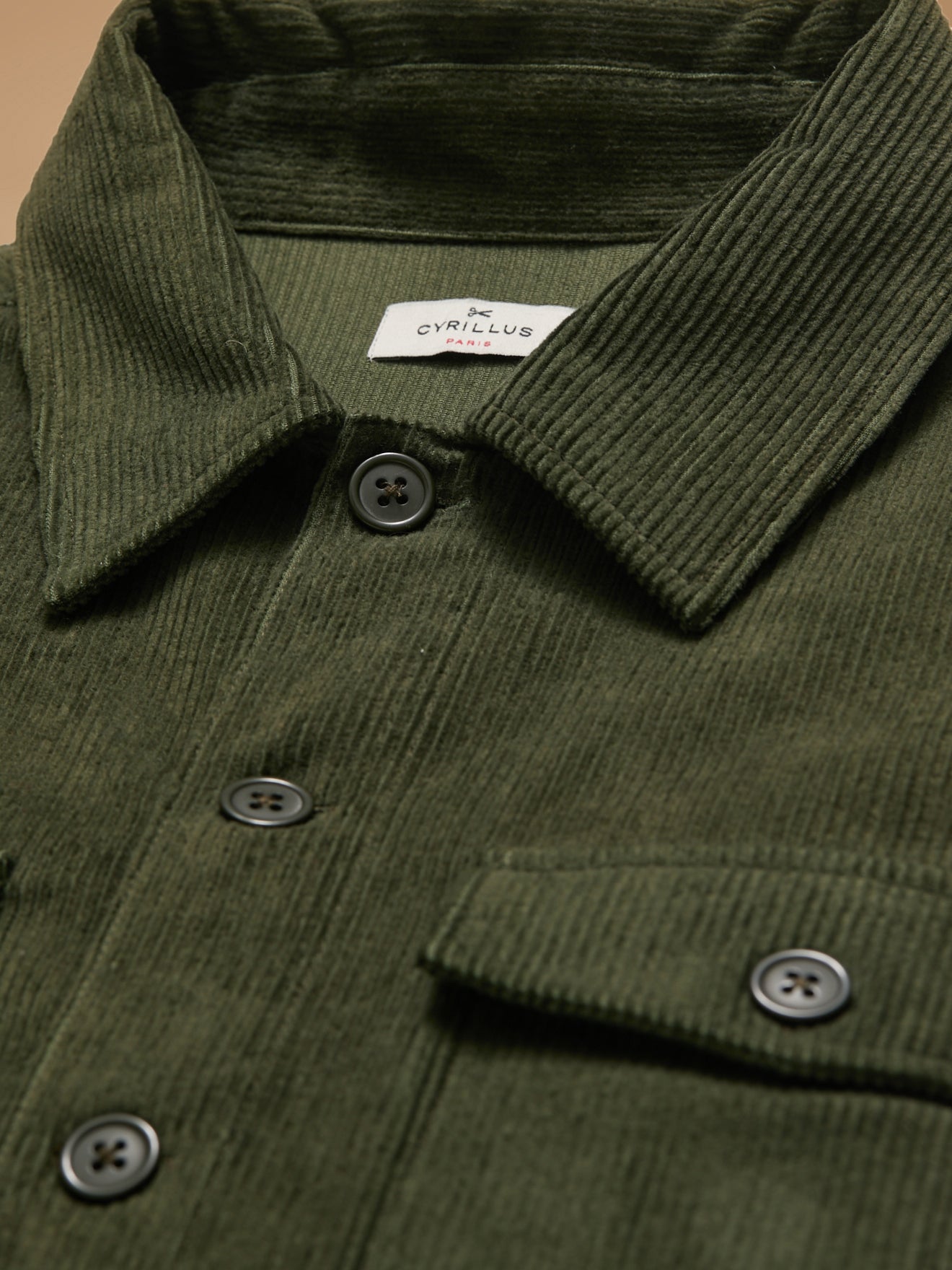 Herren-Überhemd aus Cordsamt