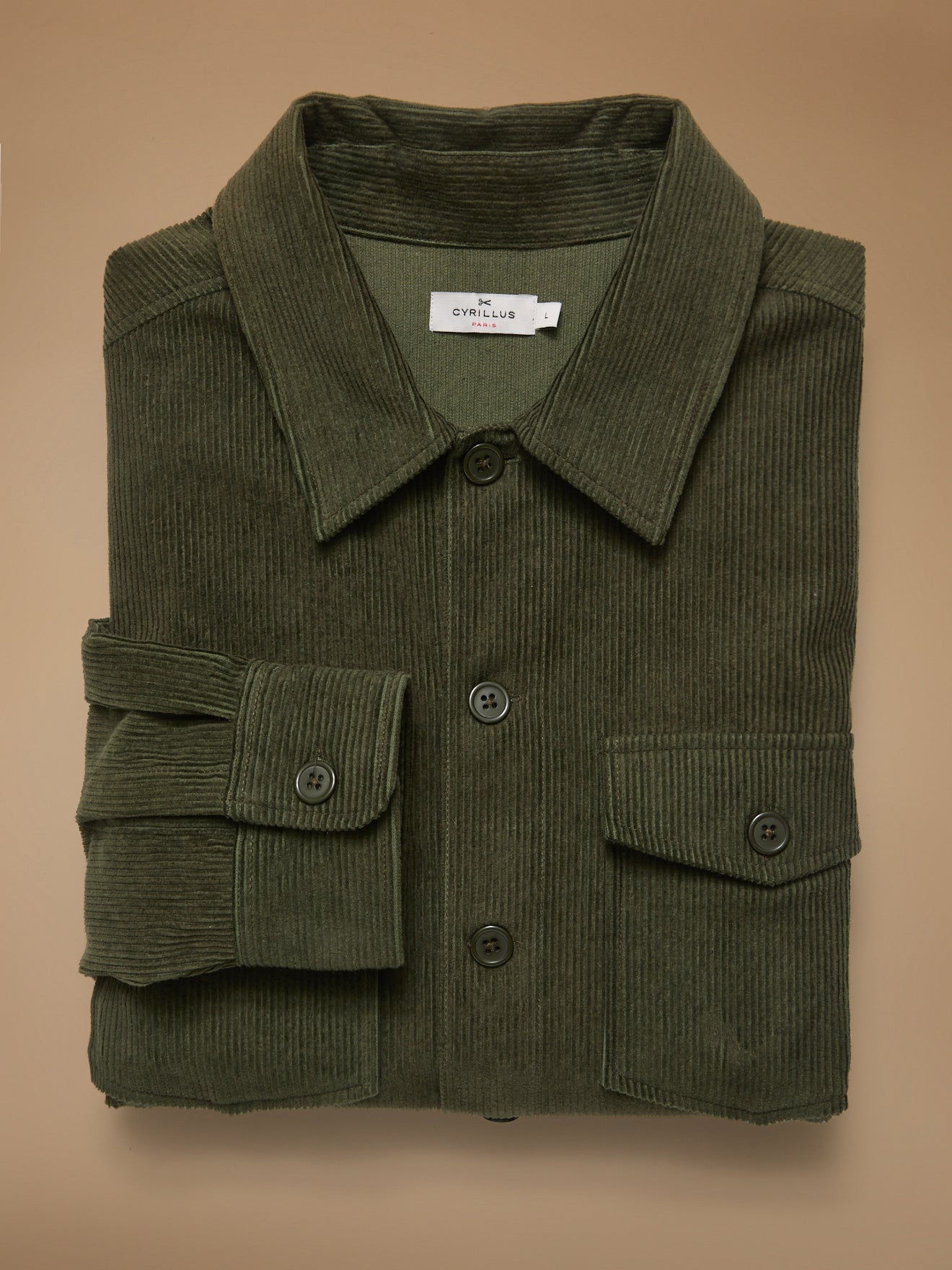 Herren-Überhemd aus Cordsamt