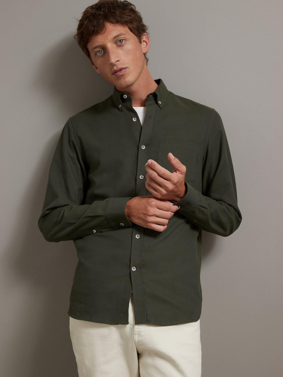 Chemise unie regular fit homme