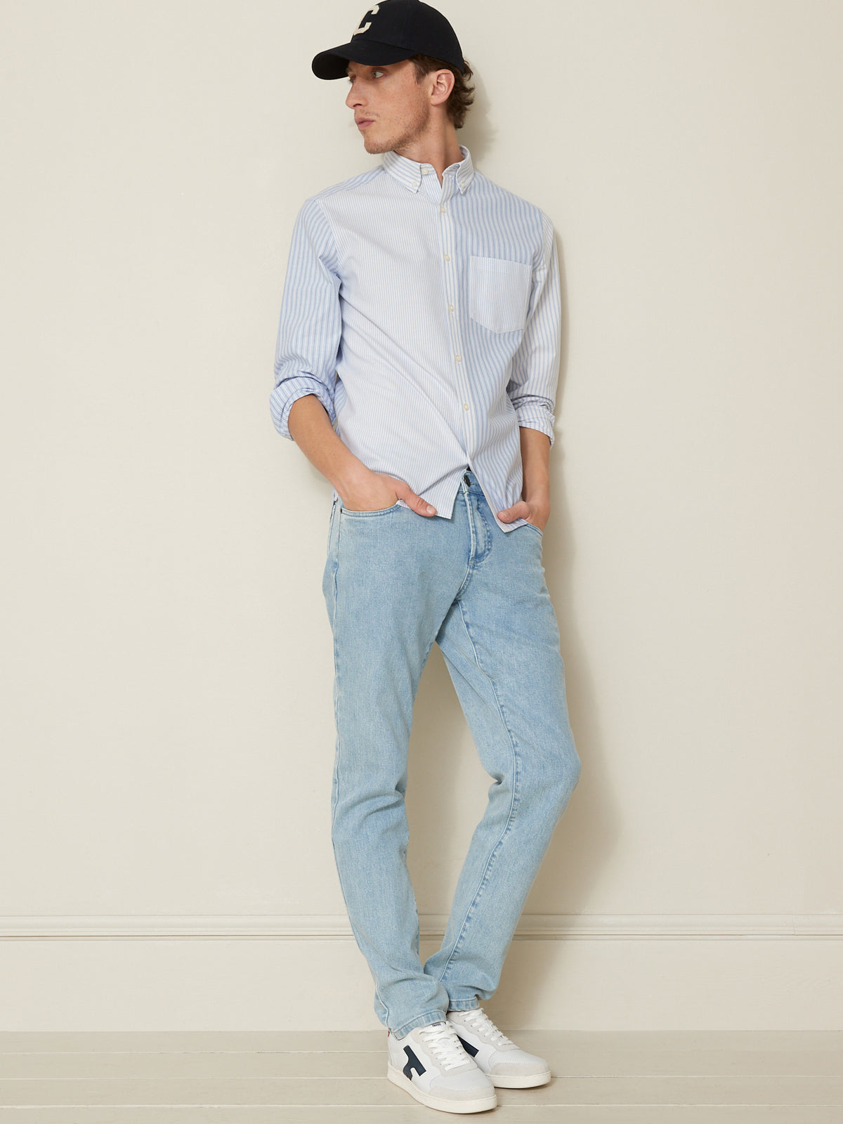 Chemise Regular Fit homme Oxford rayé