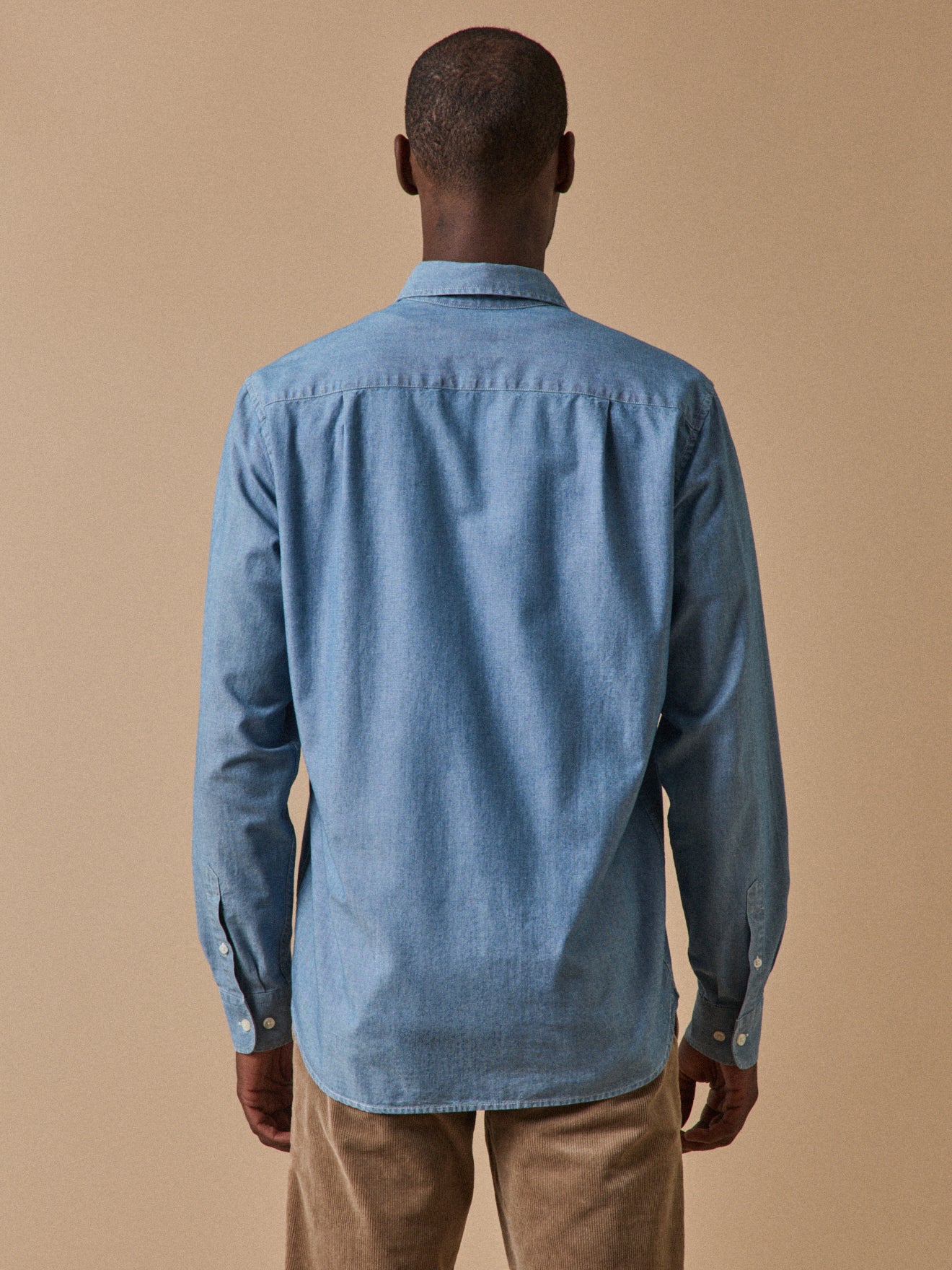 Regular Fit Herrenhemd aus Chambray