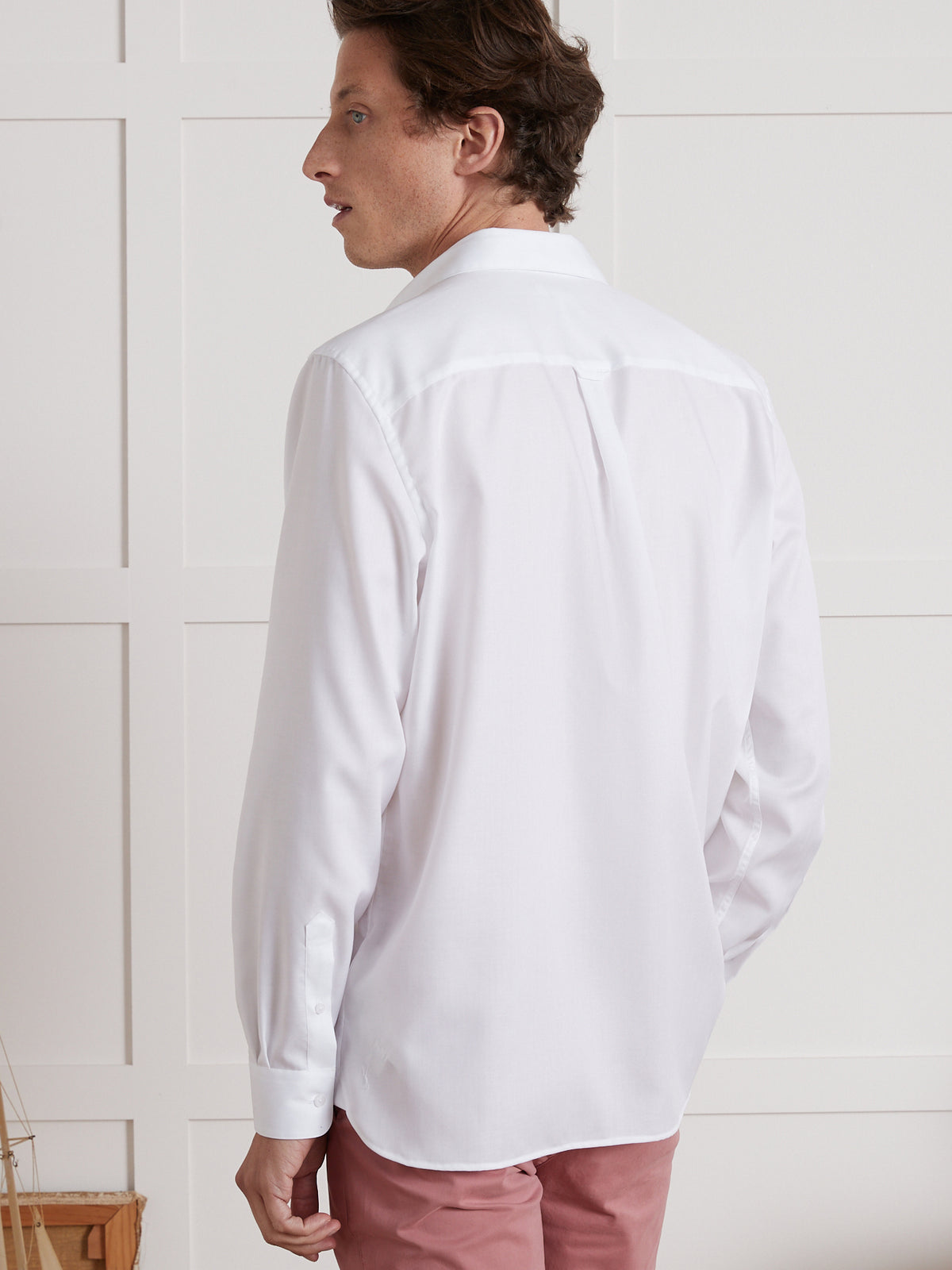 Classic Fit Herrenhemd mit Fischgrat