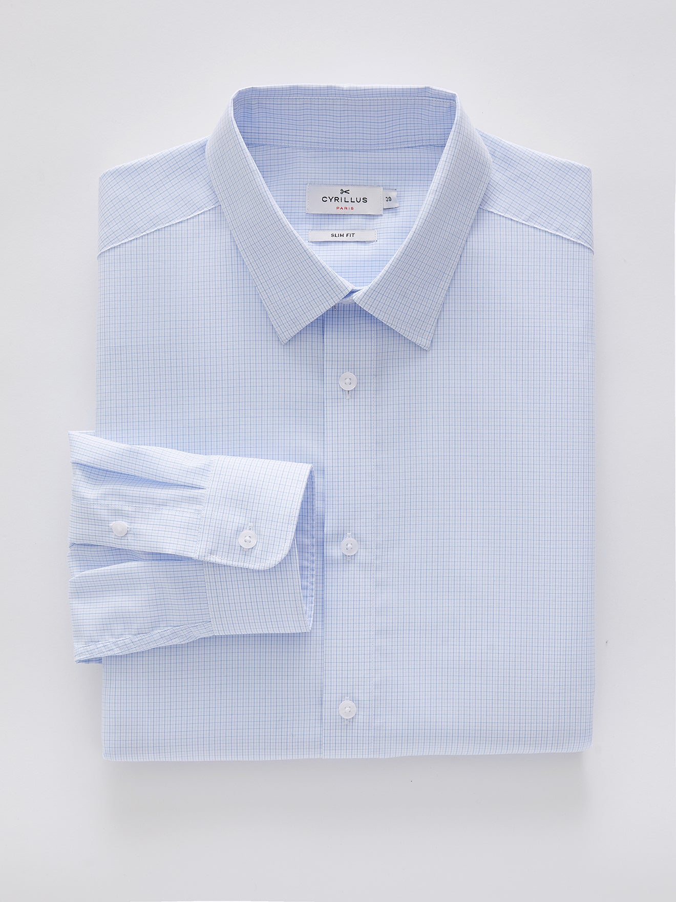 Slim Fit Herrenhemd mit kleinen Karos