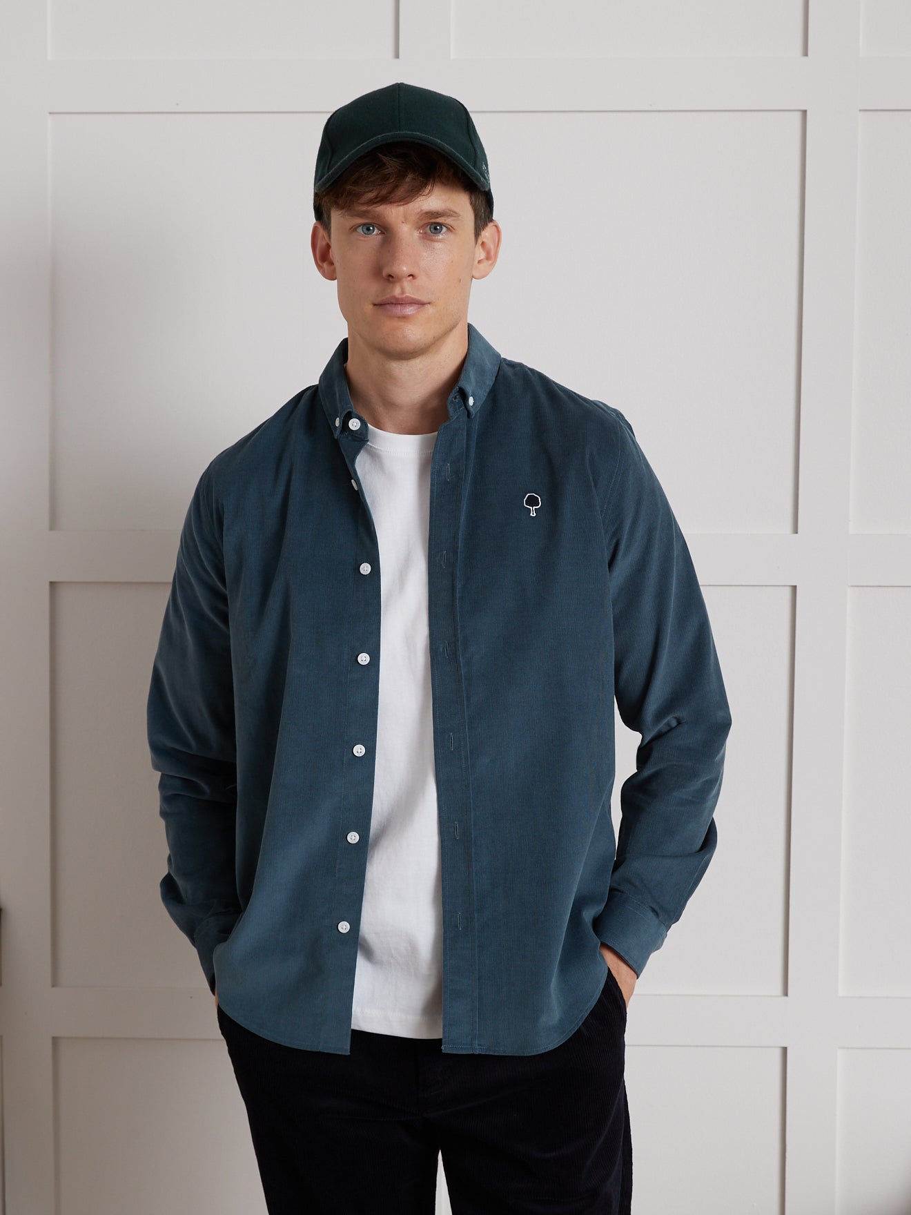 Herrenhemd aus Feincord Ivoy - Faguo-Kollektion