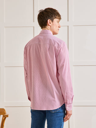Chemise popeline rayée Regular Fit homme