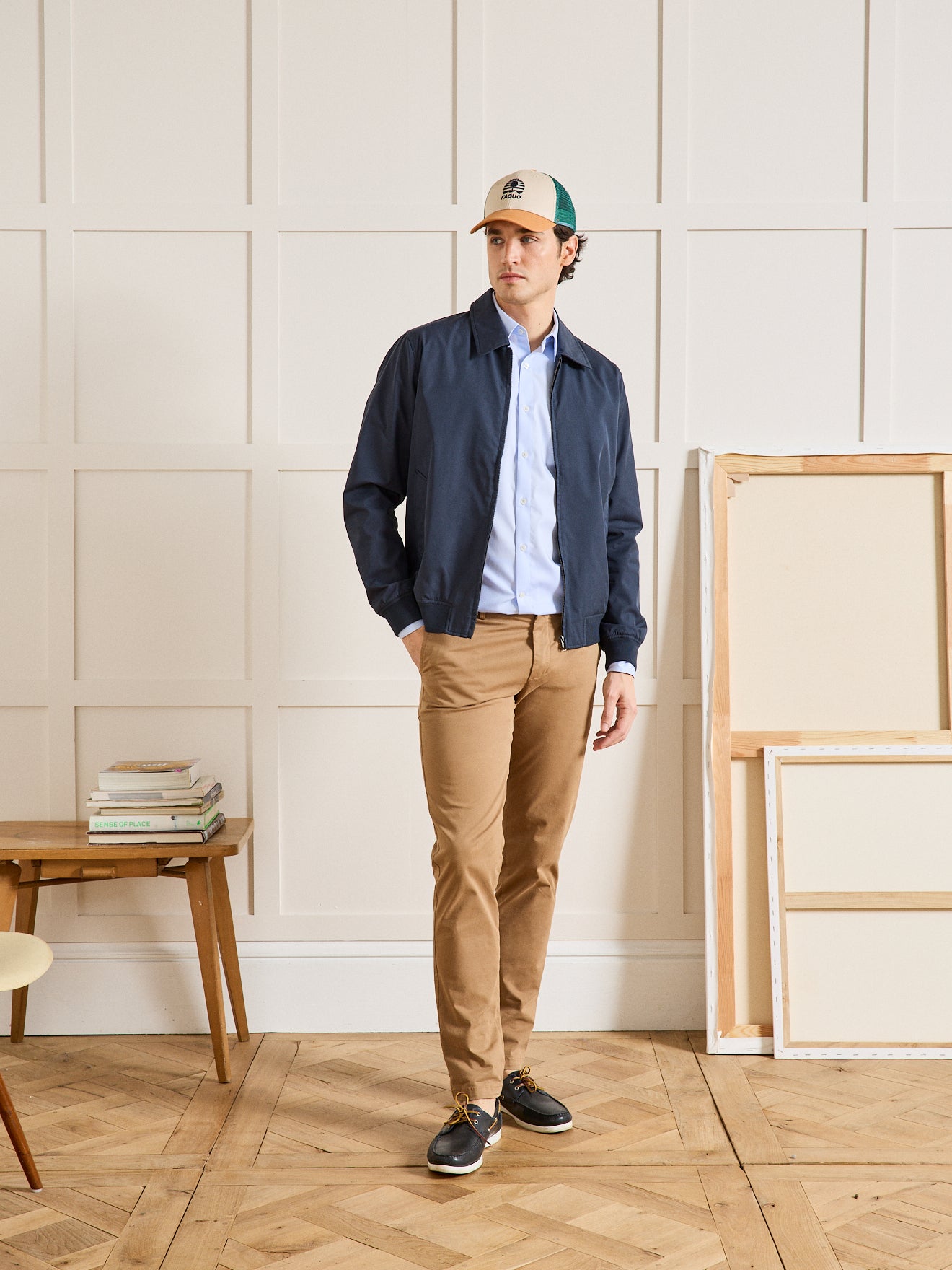 Chemise unie coton twill Regular Fit homme non iron