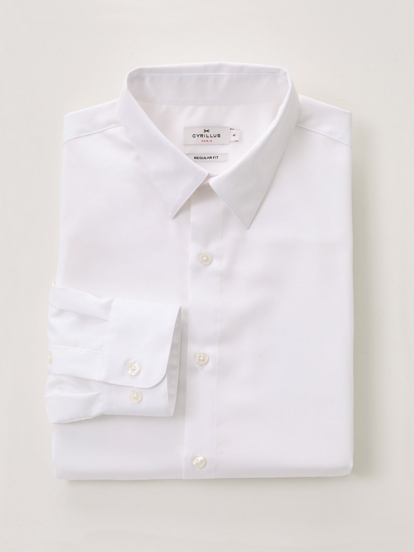 Chemise unie coton twill Regular Fit homme non iron