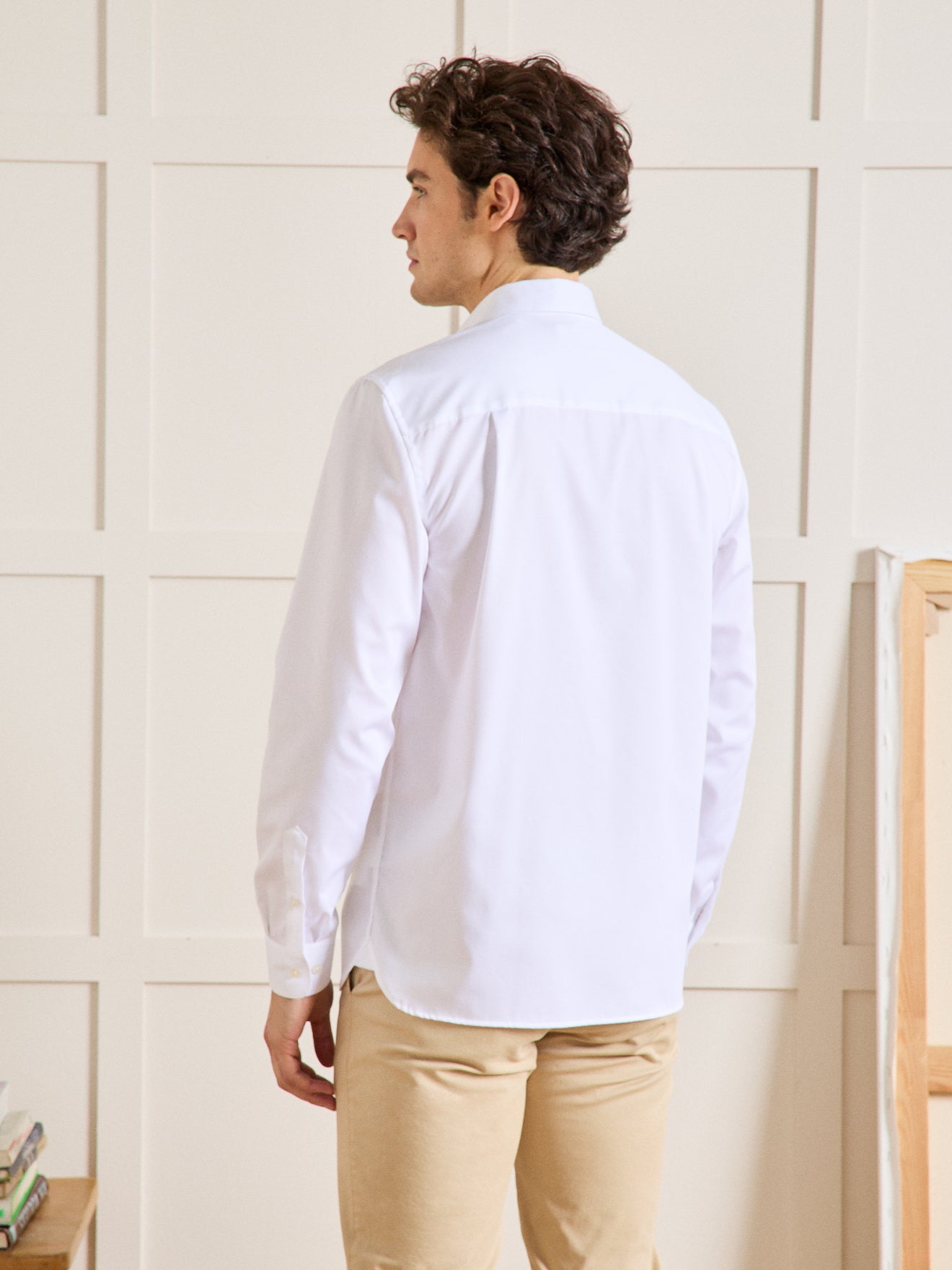 Chemise unie coton twill Regular Fit homme non iron