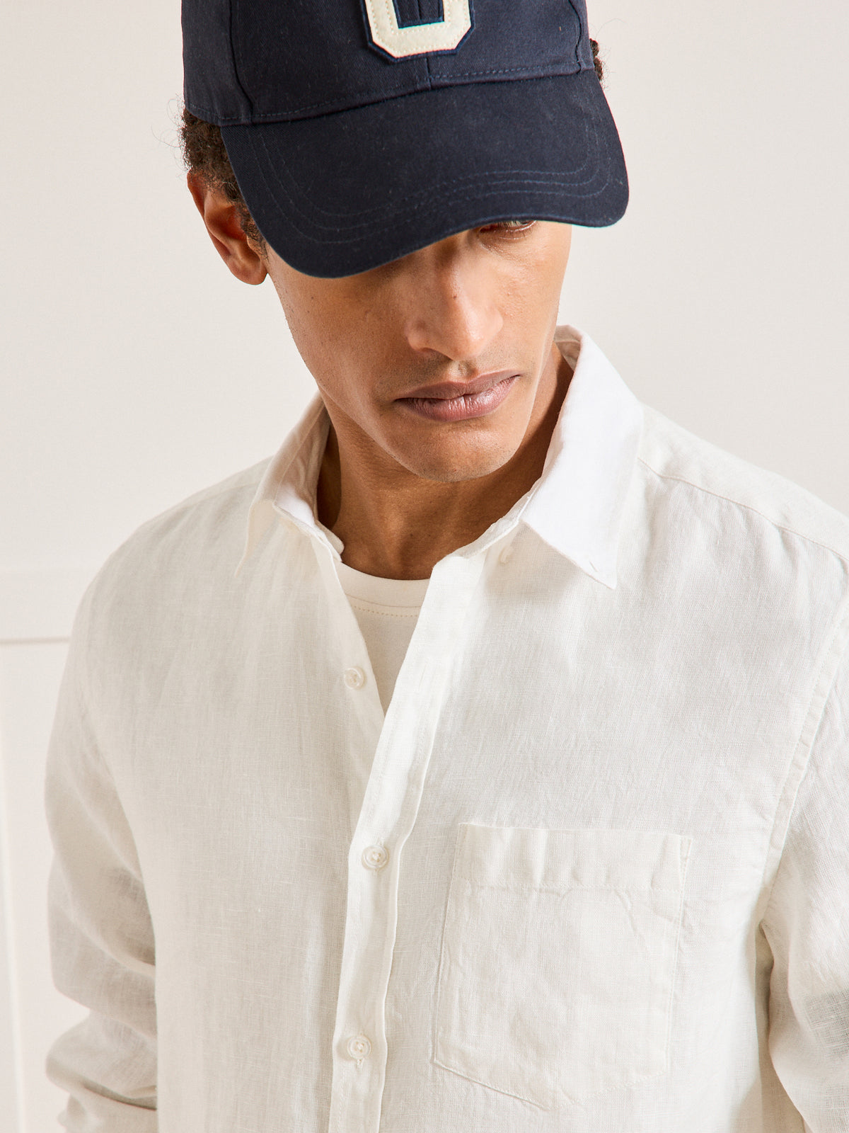 Chemise lin uni Regular Fit homme