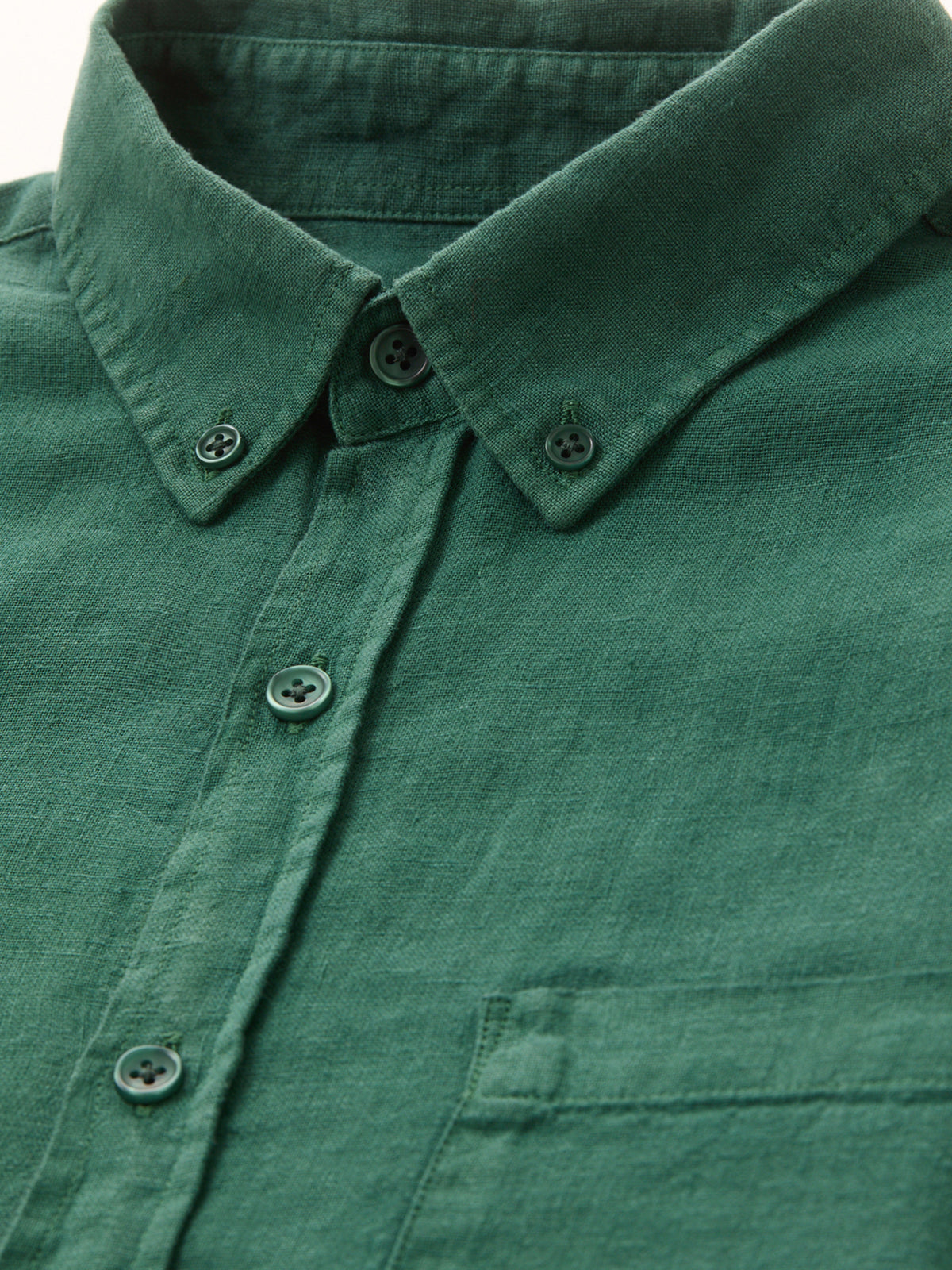 Chemise lin uni Regular Fit homme
