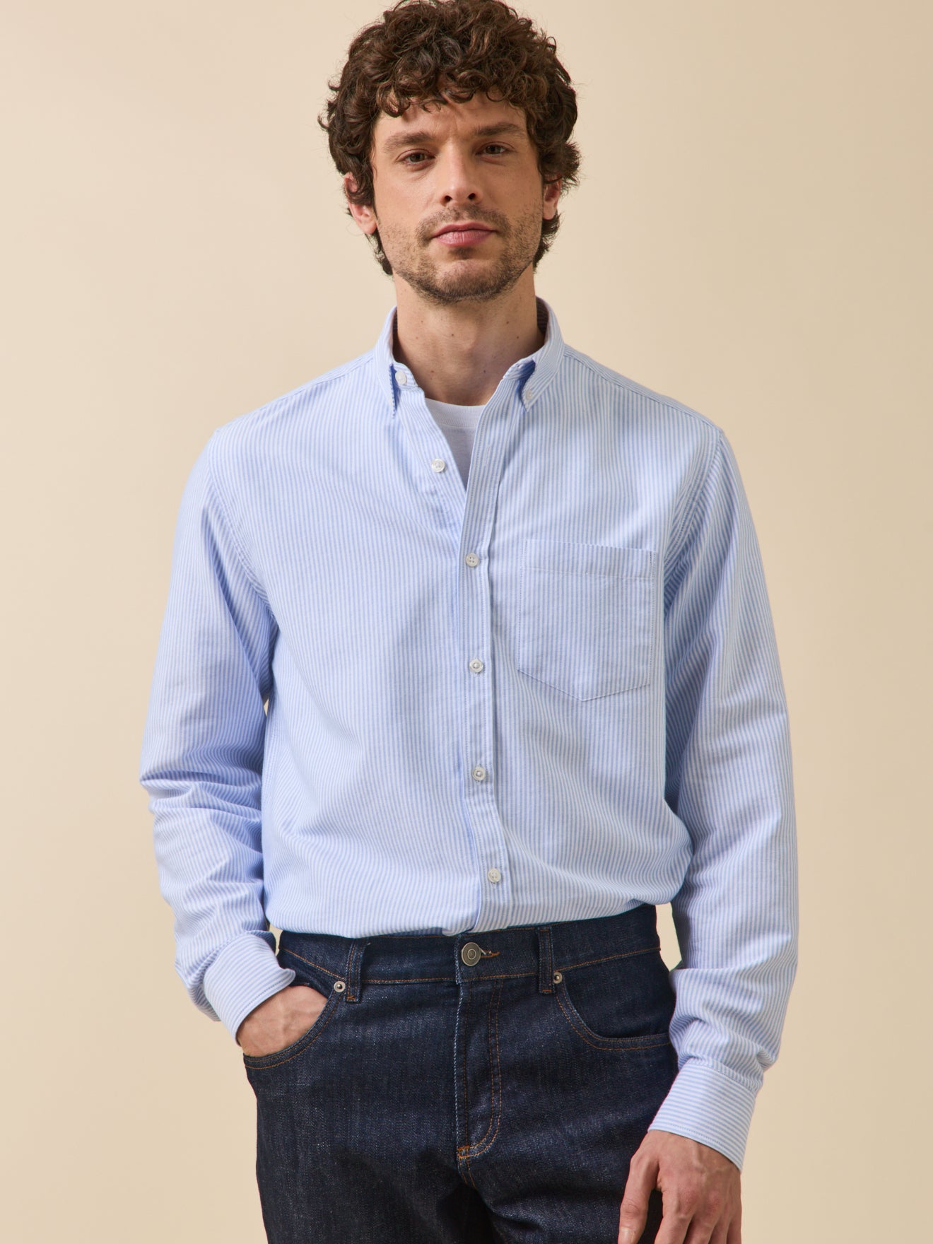 Chemise oxford homme coupe contemporaine