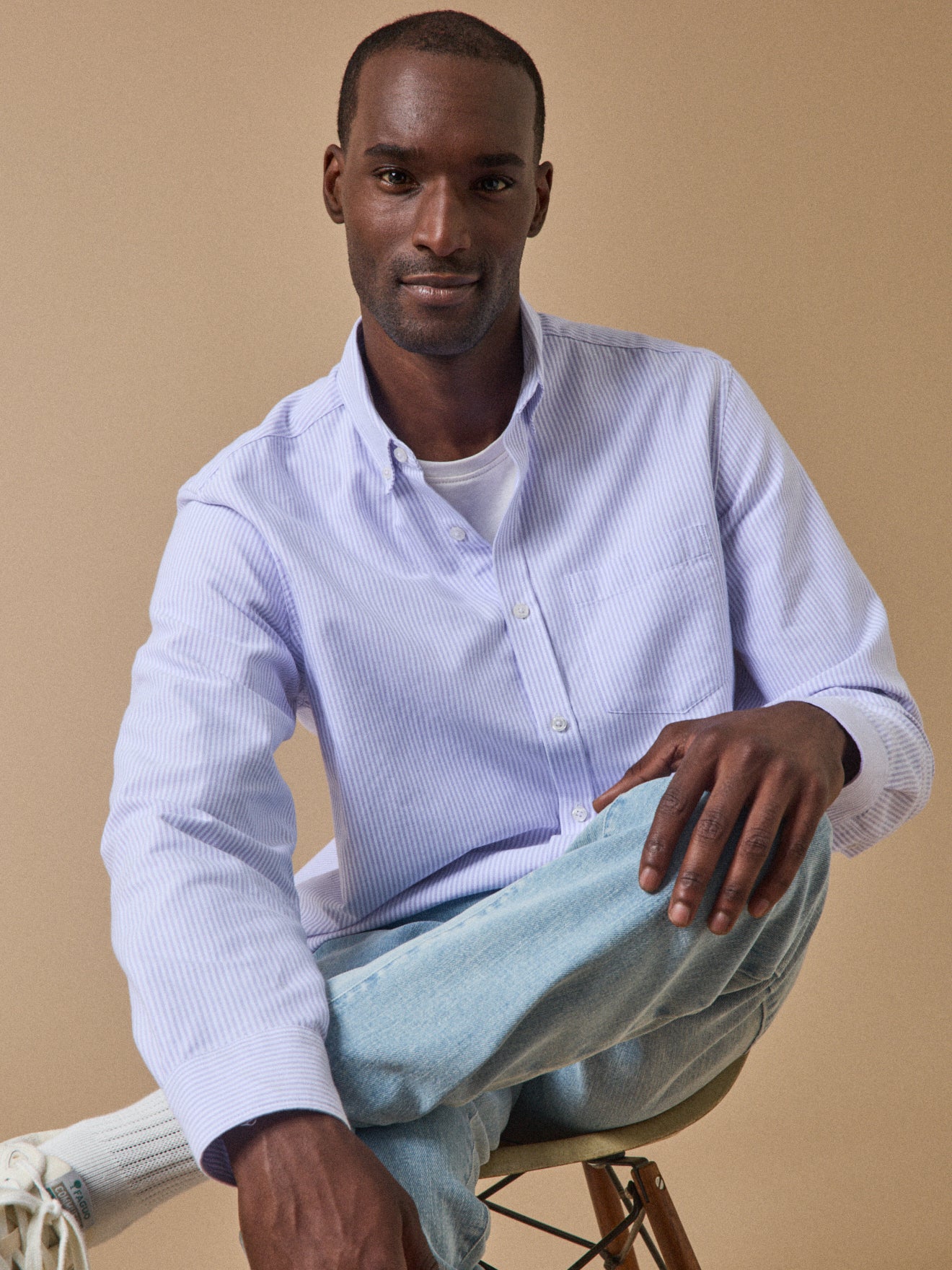 Herrenhemd aus Oxford-Stoff, moderner Schnitt