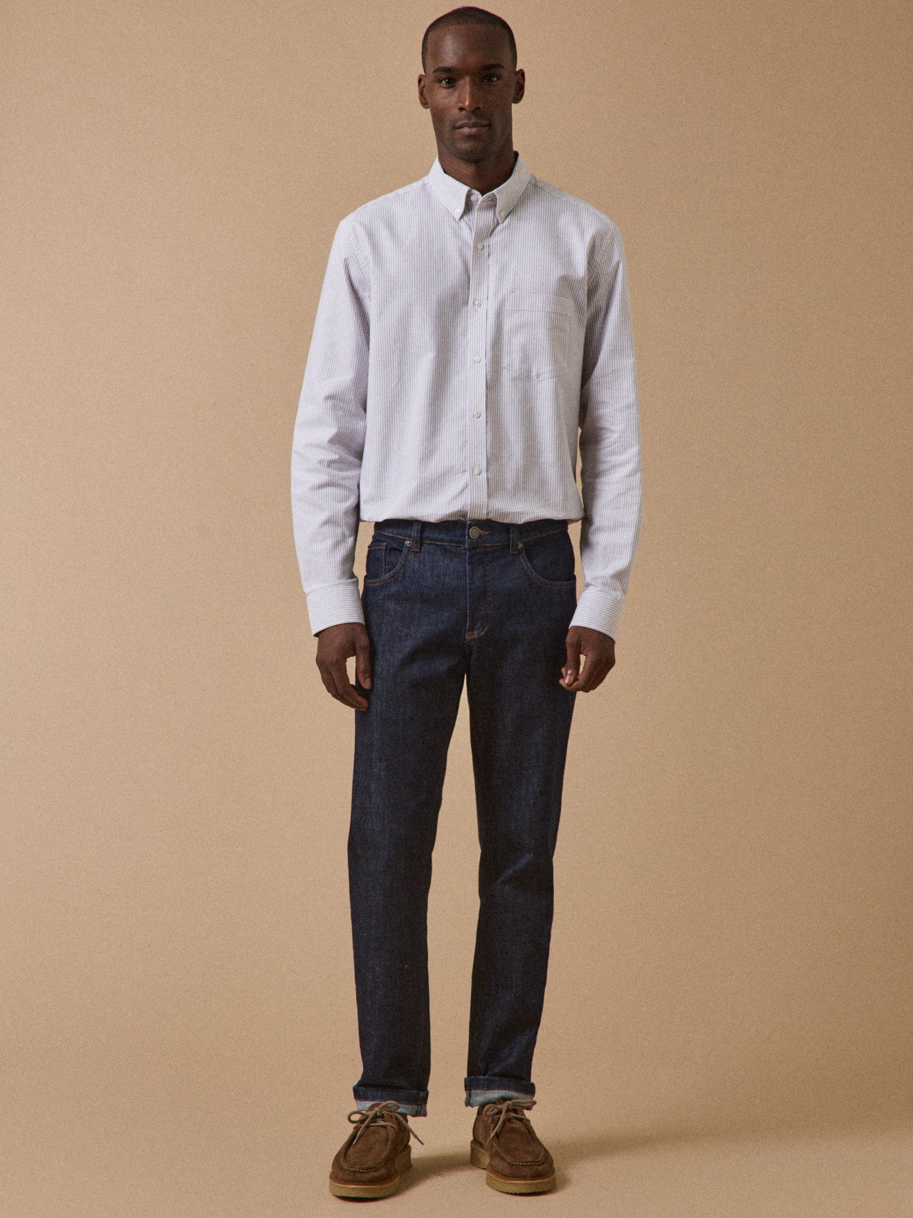 Herrenhemd aus Oxford-Stoff, moderner Schnitt