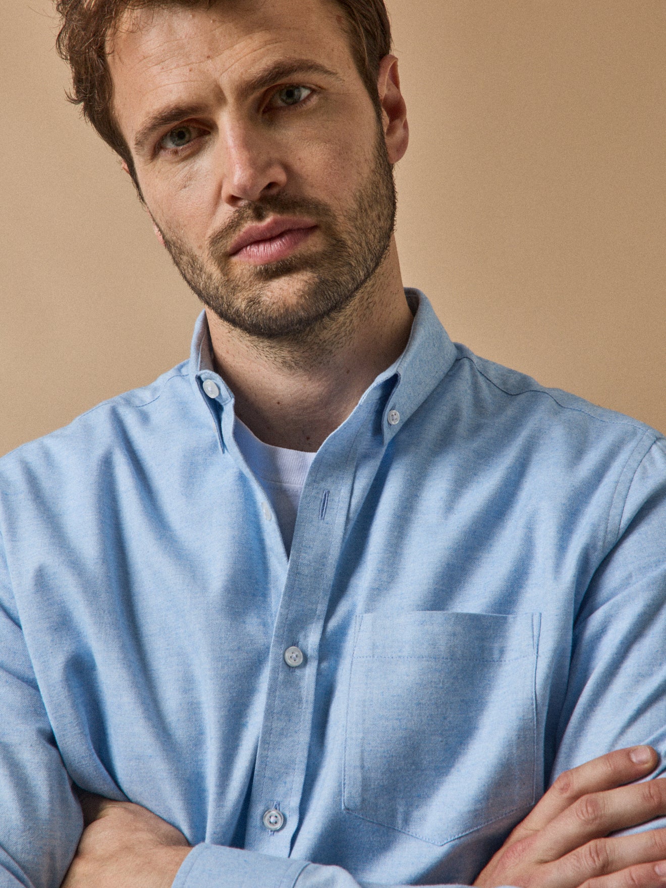 Herrenhemd aus Fil-a-Fil-Flanell in modischem Schnitt