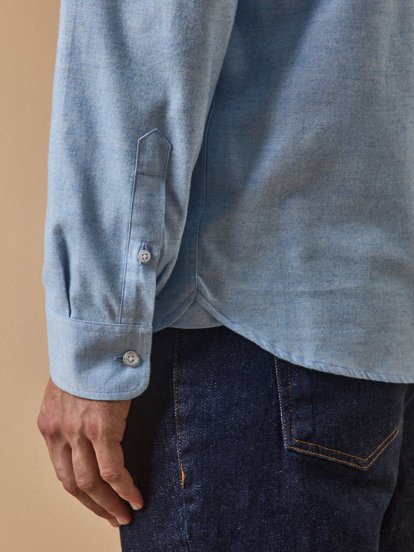 Herrenhemd aus Fil-a-Fil-Flanell in modischem Schnitt