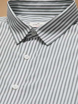 Chemise rayée homme coupe contemporaine