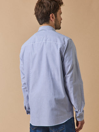 Chemise rayée homme coupe contemporaine