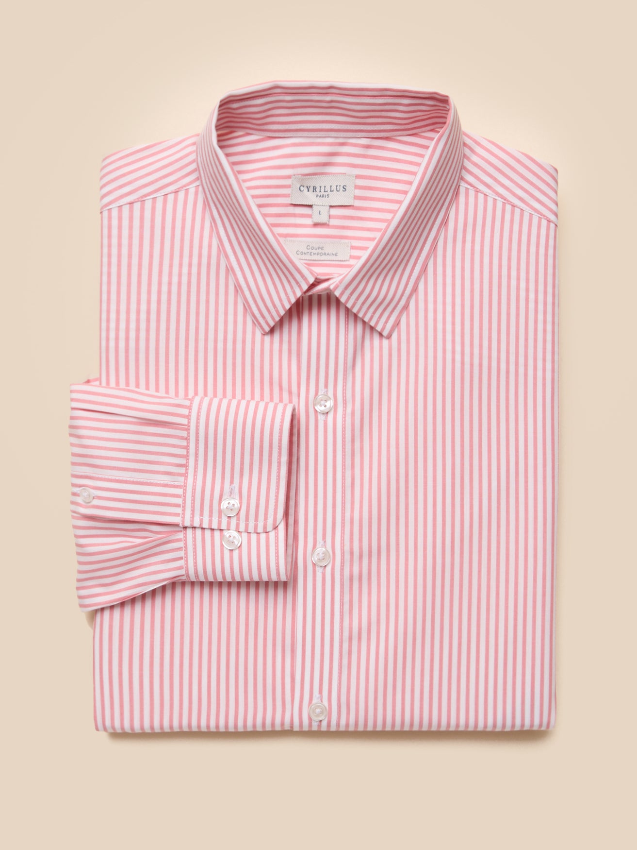 Chemise rayée homme coupe contemporaine