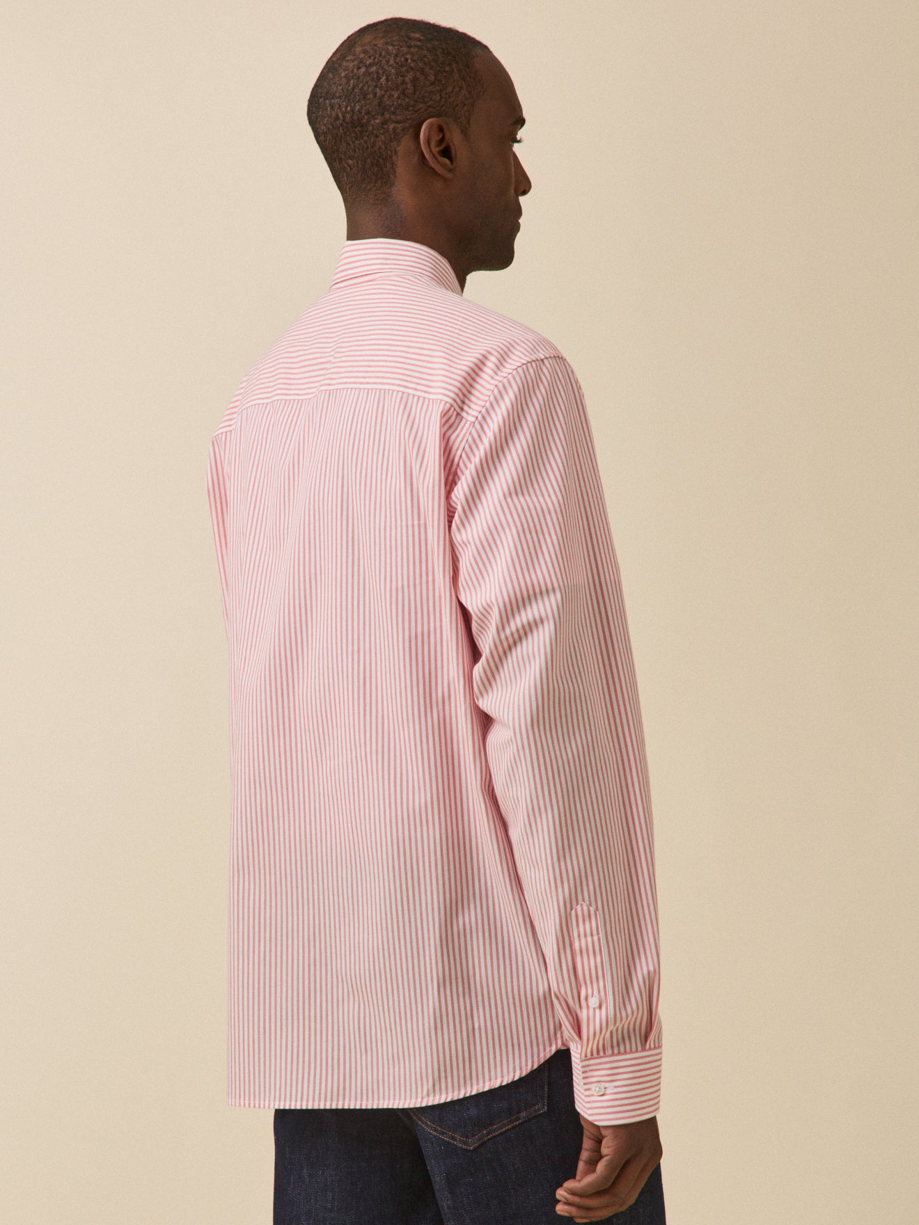 Chemise rayée homme coupe contemporaine