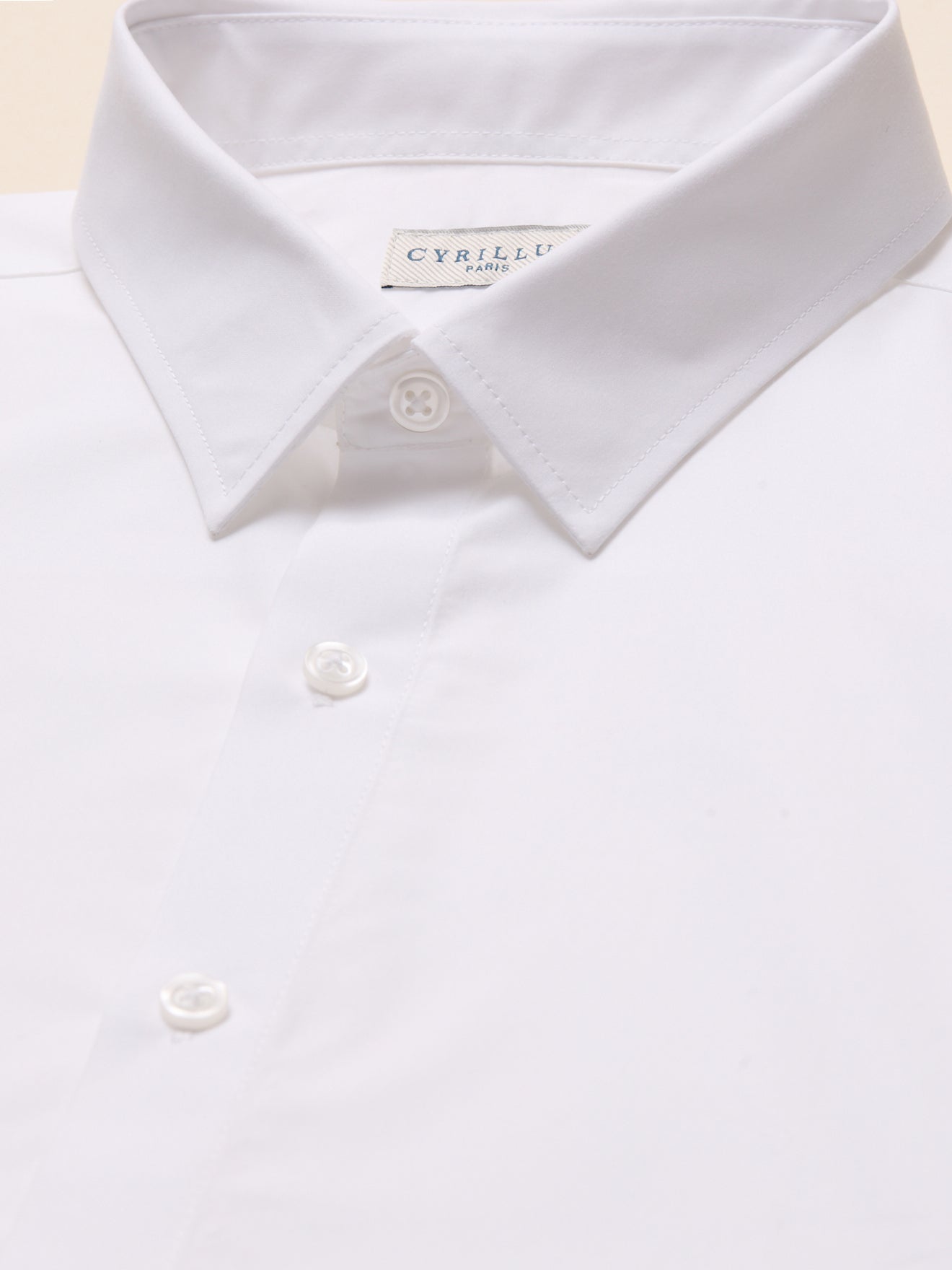 Chemise popeline unie homme coupe contemporaine