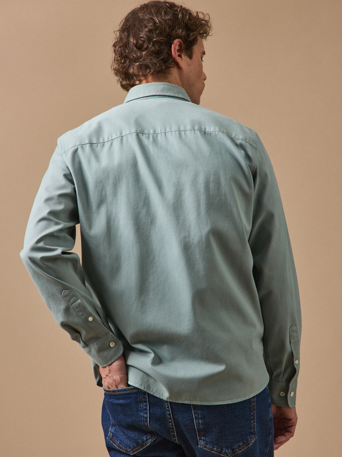 Chemise twill délavé homme - coupe contemporaine