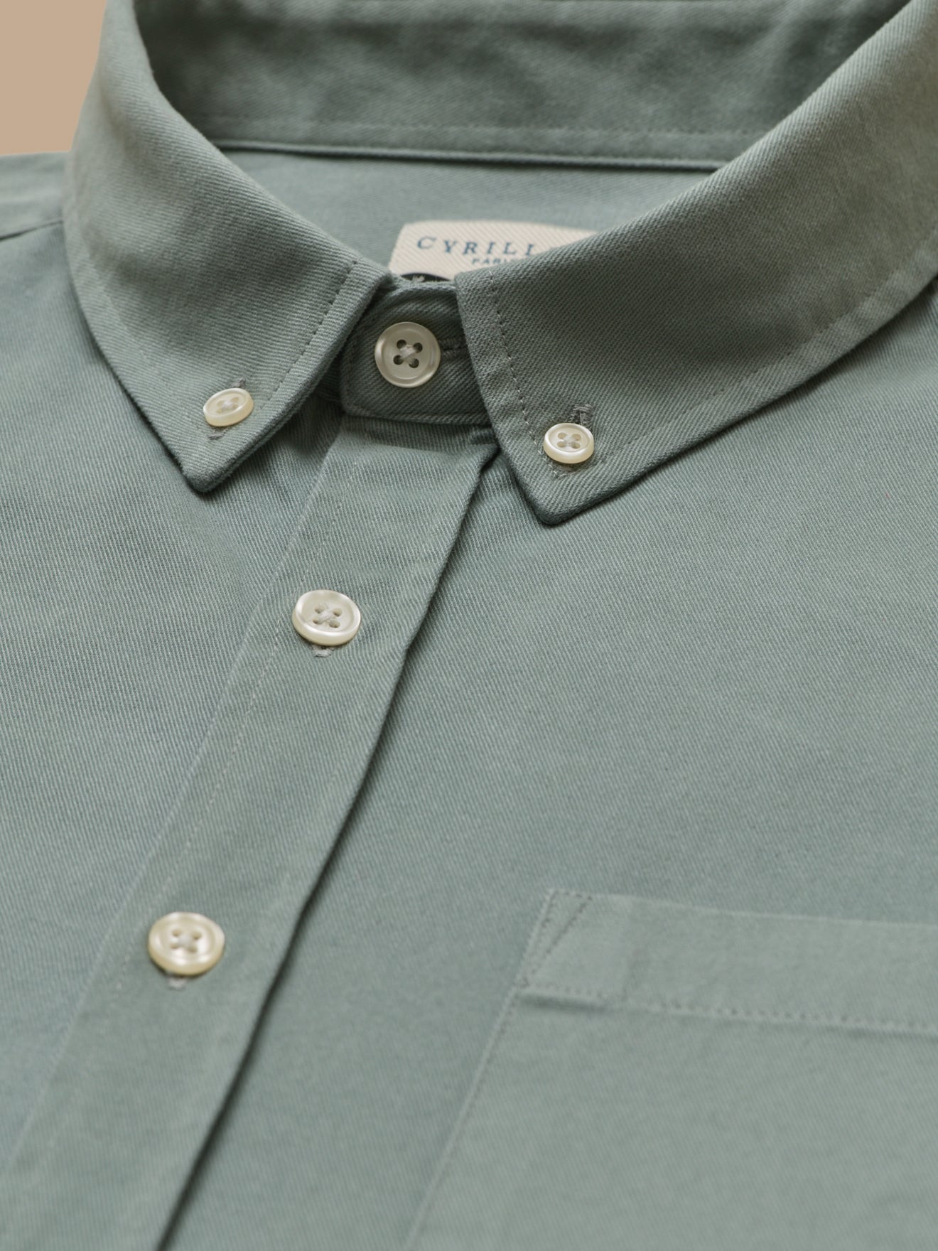 Chemise twill délavé homme - coupe contemporaine