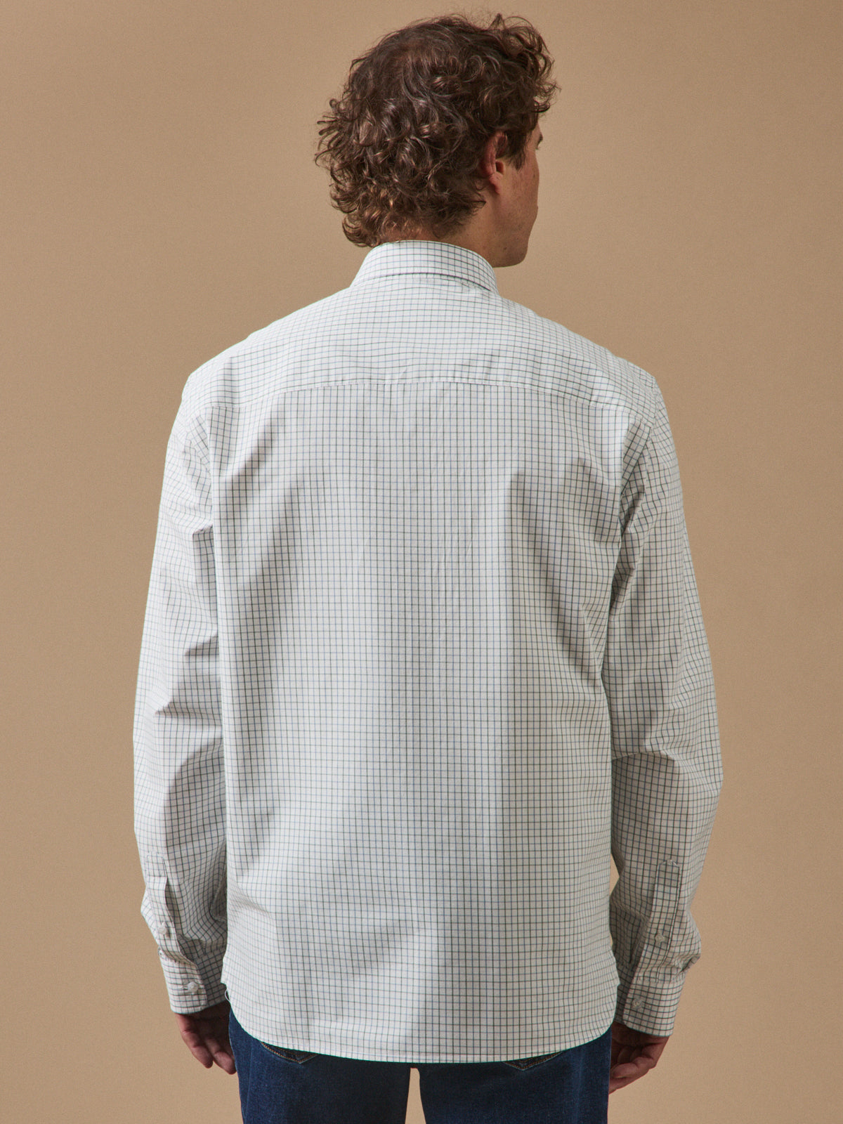 Chemise carreaux Tattersall homme - coupe contemporaine