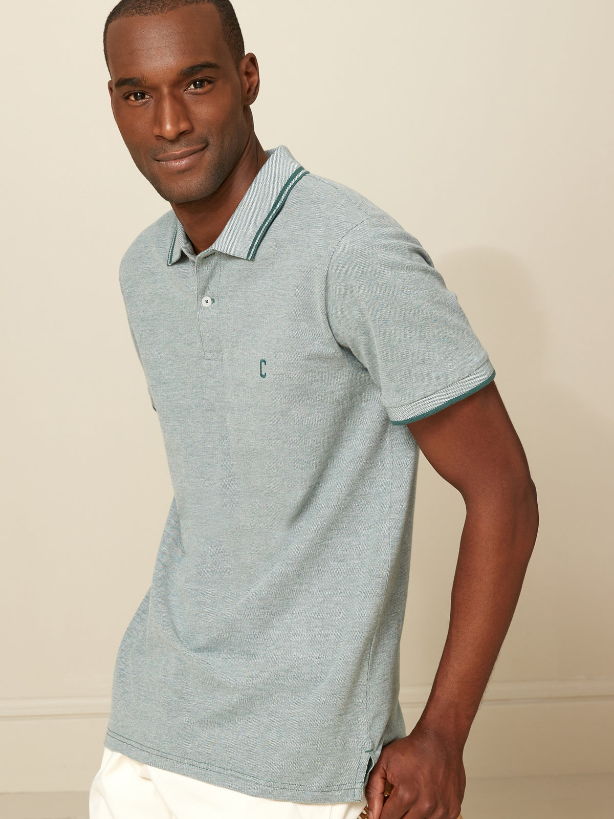 Polo maille piquée homme coton biologique