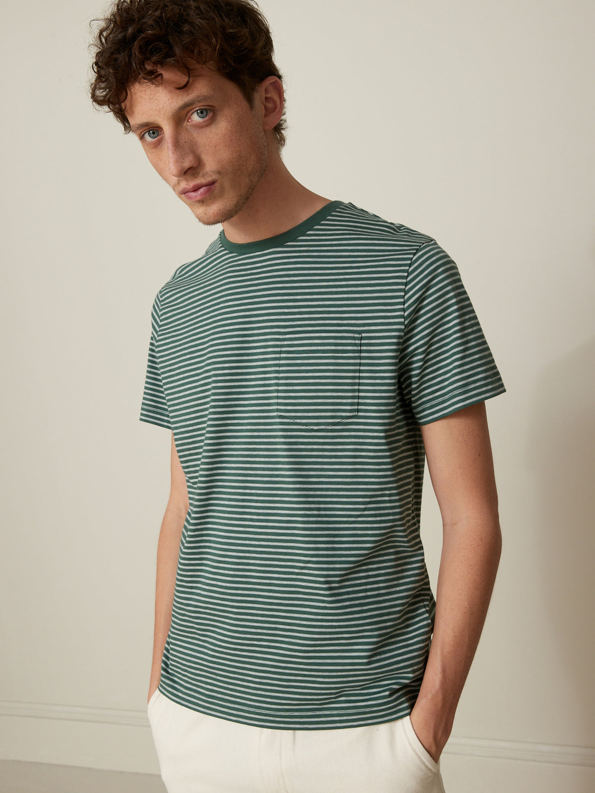 T-shirt rayé homme - coton biologique