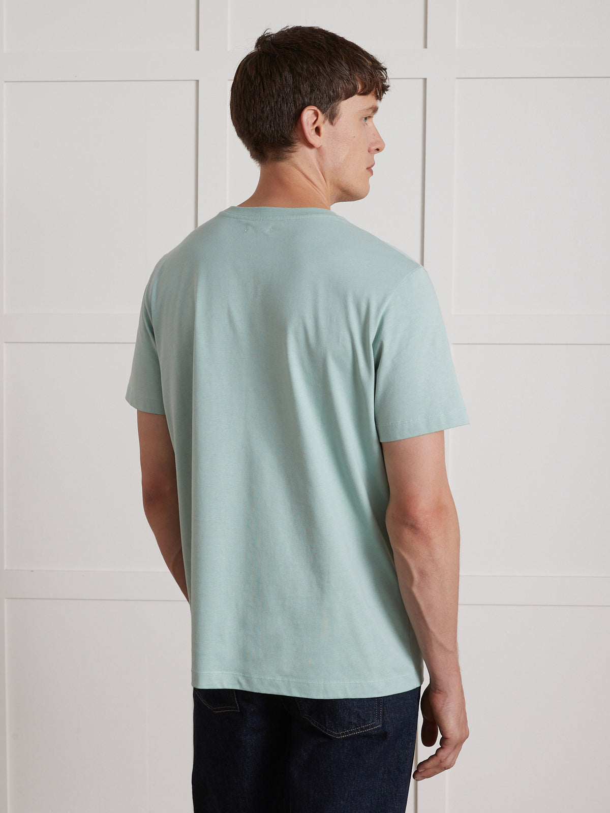 T-shirt uni brodé homme coton biologique