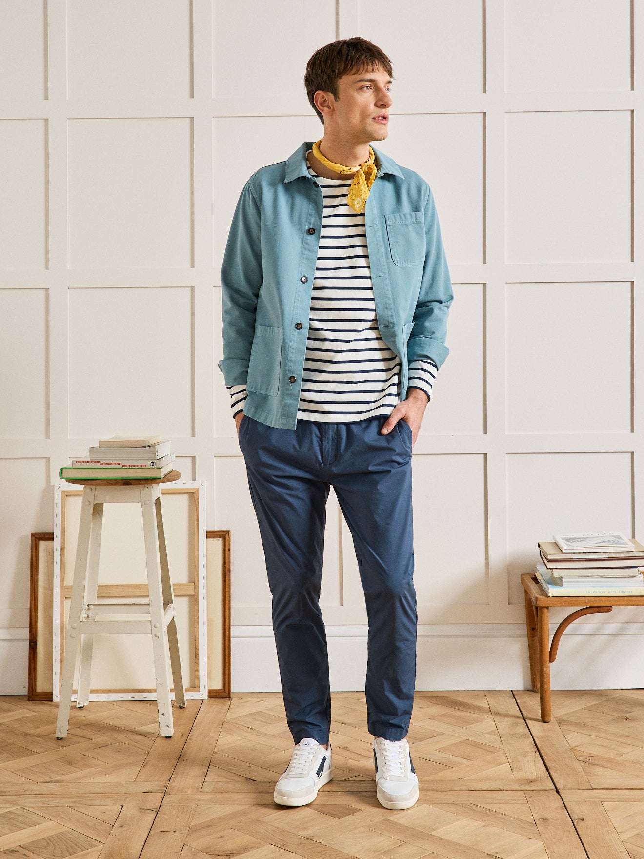 T-shirt marinière homme coton biologique