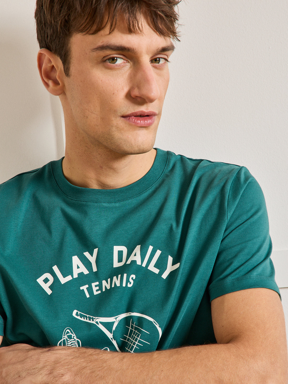 Herren-T-Shirt aus Bio-Baumwolle mit Motiv vorne