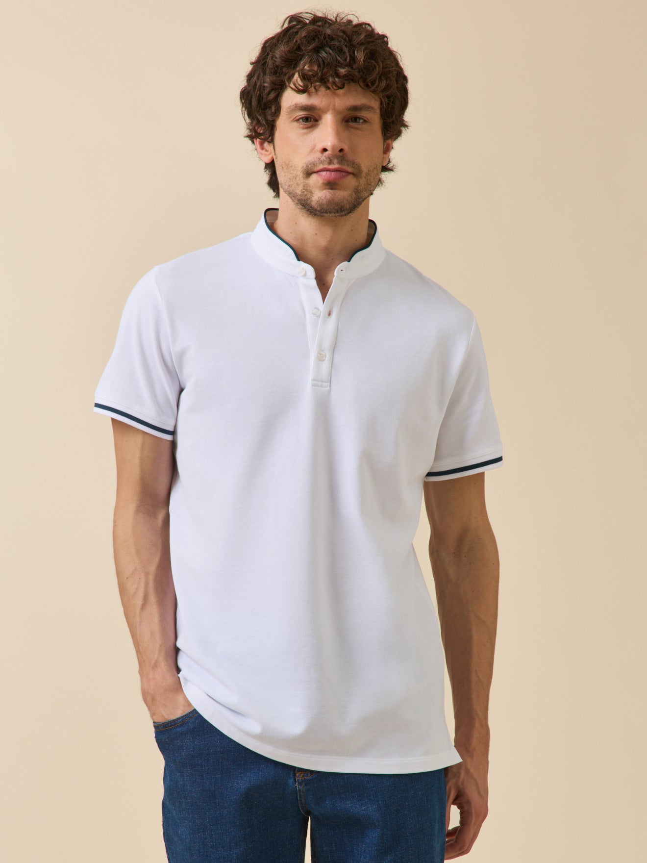 Polo col officier homme coton biologique